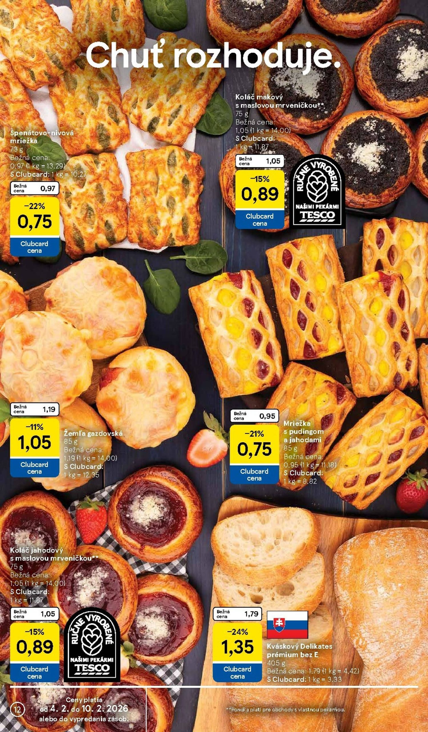 Page 12 of Aktuálny tesco leták platný od stredy 04.02 do 10.02