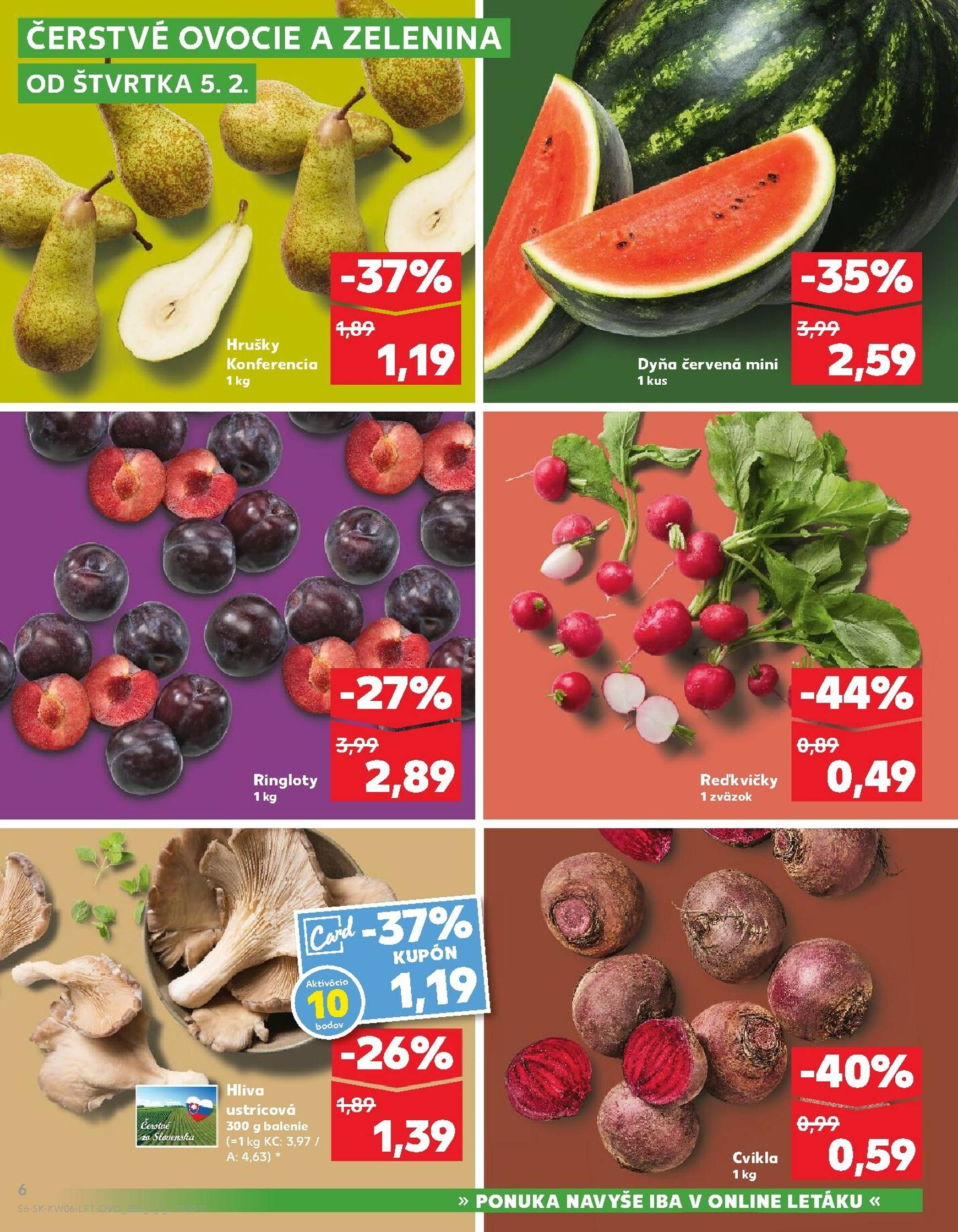 Page 6 of Aktuálny kaufland leták platný od štvrtka 05.02 do 11.02