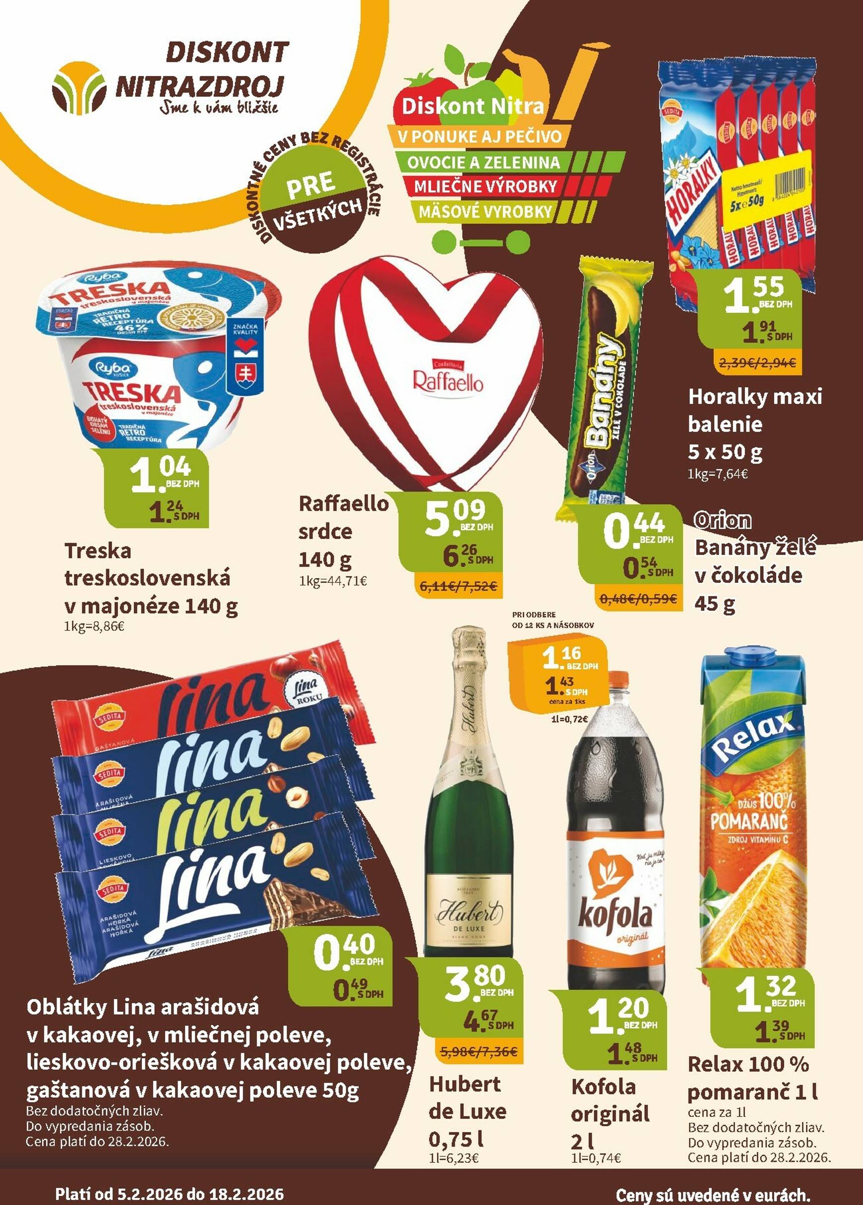Page 1 of Aktuálny nitrazdroj leták platný od štvrtka 05.02 do 18.02