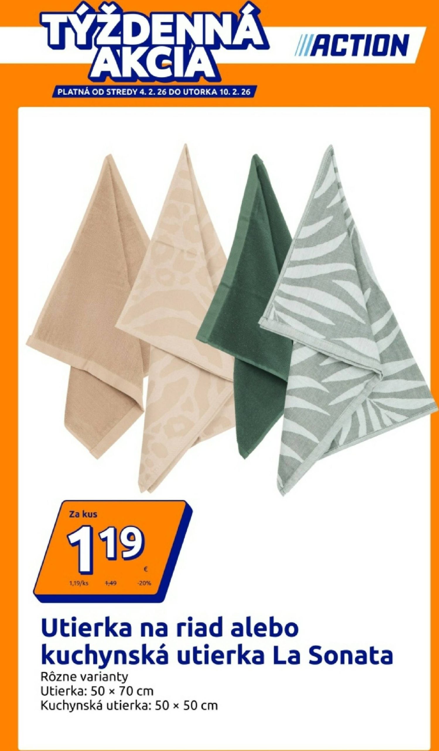 Page 1 of Aktuálny action leták platný od stredy 04.02 do 10.02