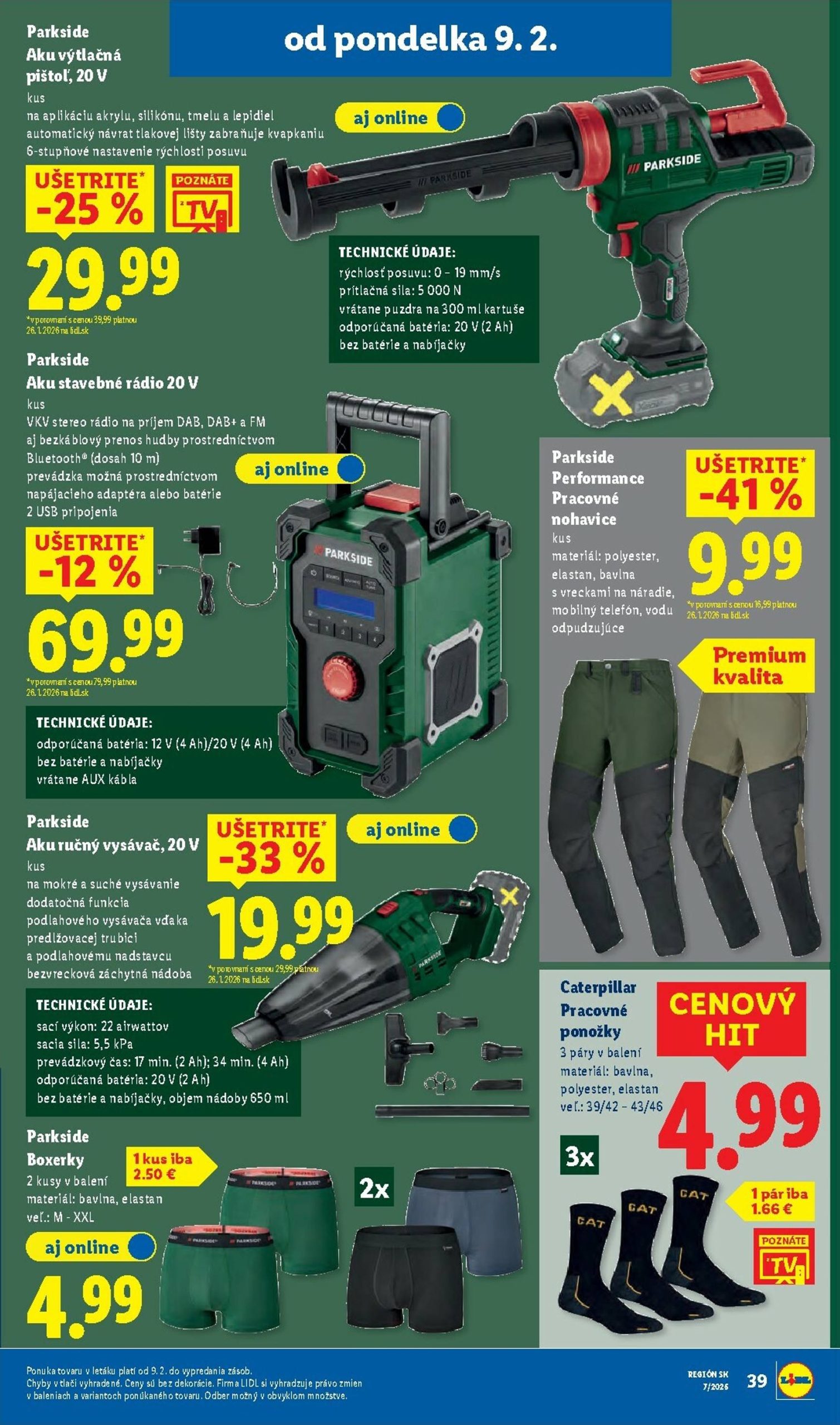 Page 45 of Aktuálny lidl leták platný od pondelka 09.02 do 15.02