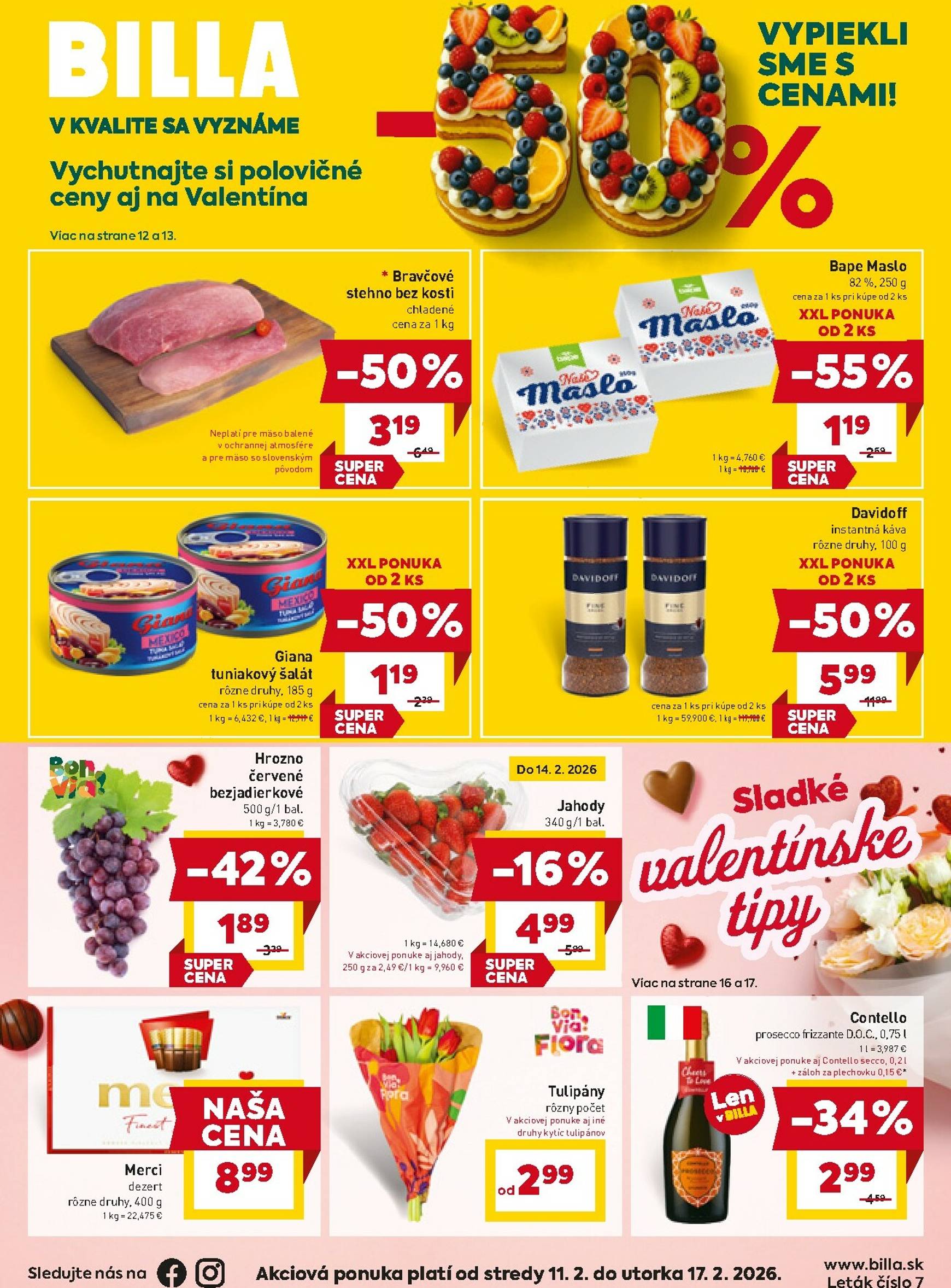 Page 1 of Aktuálny billa leták platný od stredy 11.02 do 17.02