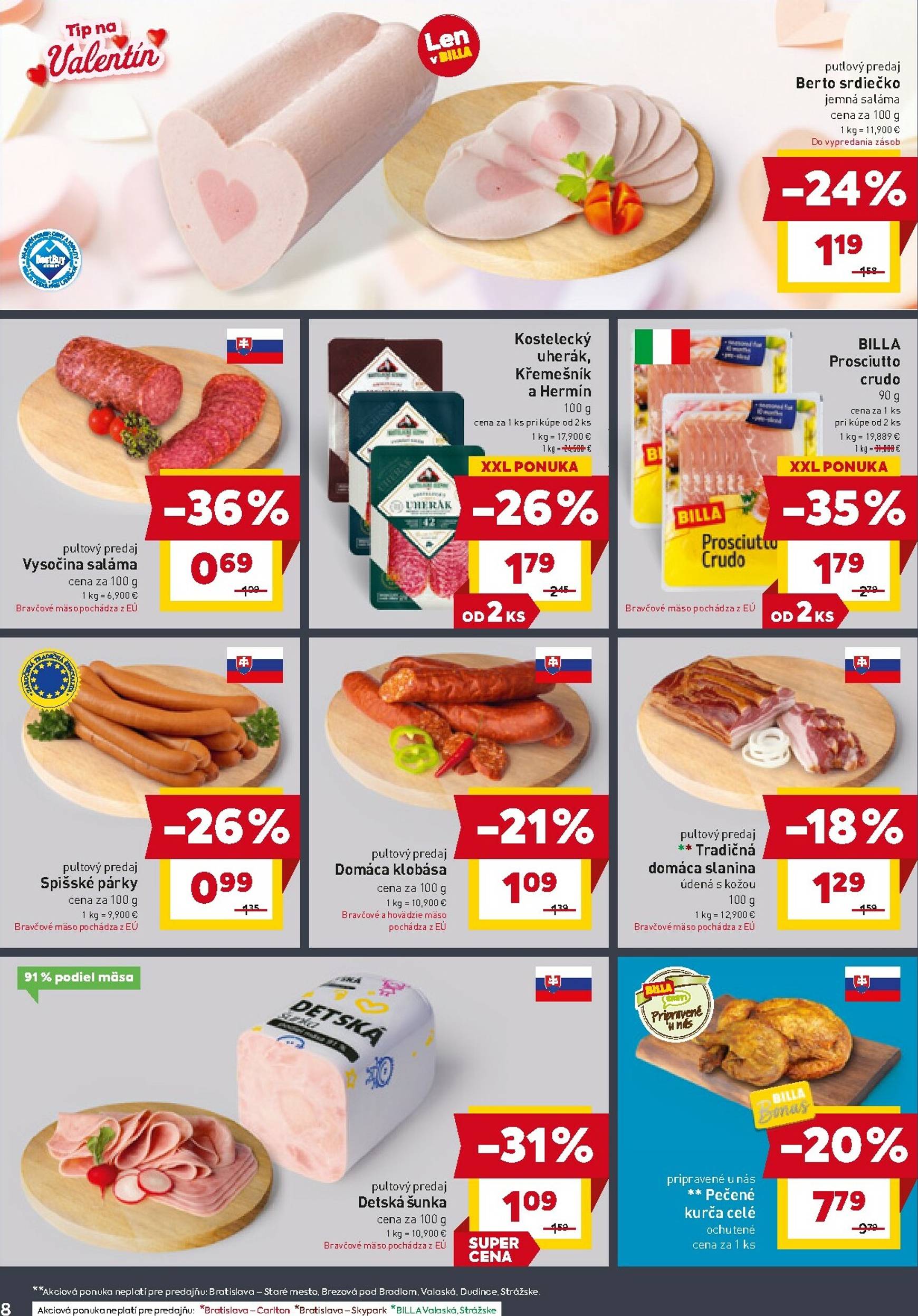 Page 8 of Aktuálny billa leták platný od stredy 11.02 do 17.02