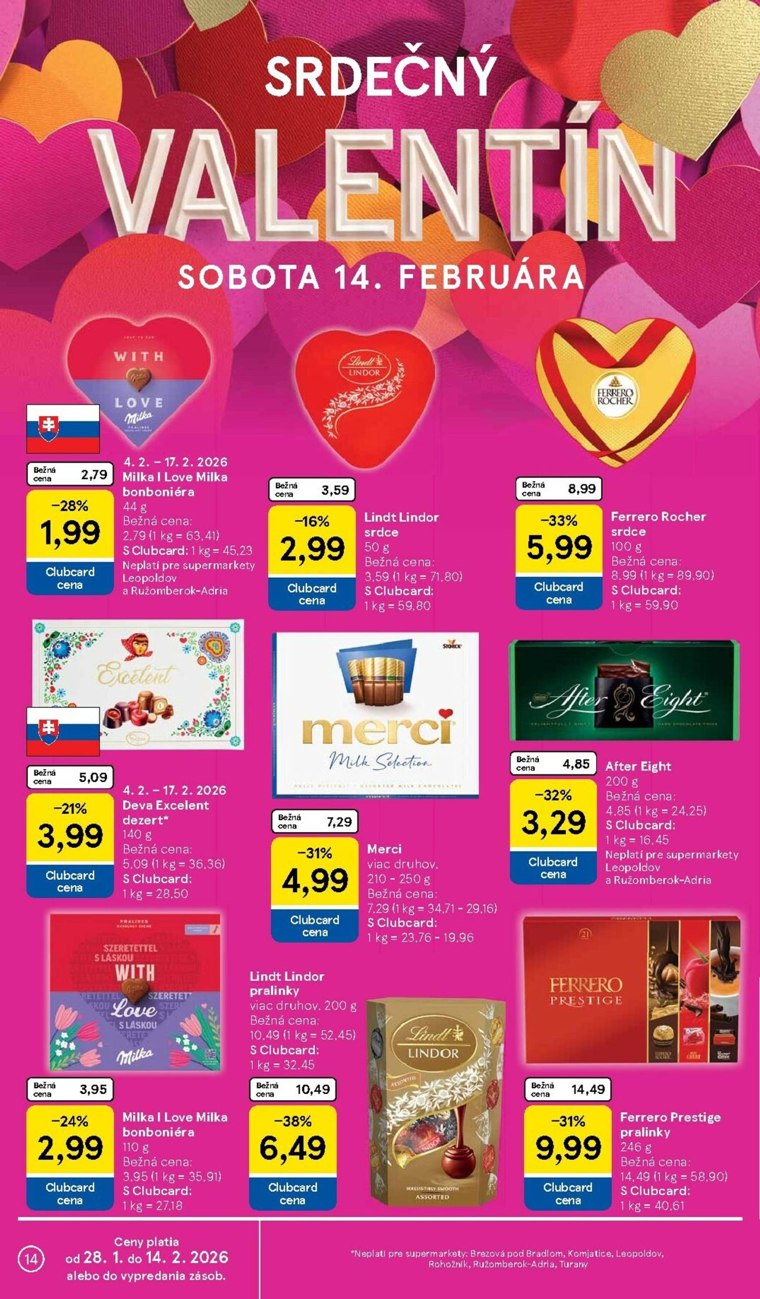 Page 14 of Aktuálny tesco leták platný od stredy 11.02 do 17.02