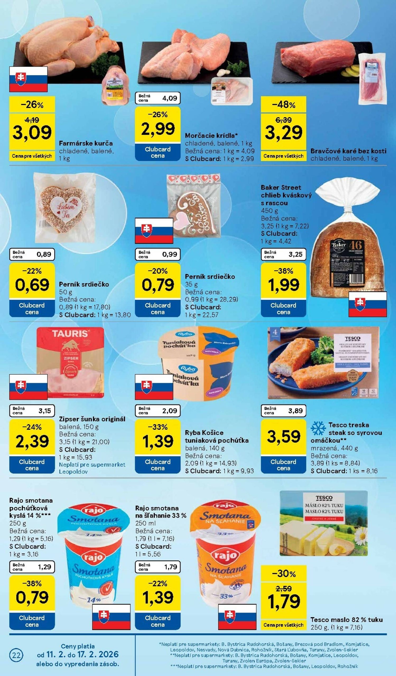 Page 22 of Aktuálny tesco leták platný od stredy 11.02 do 17.02