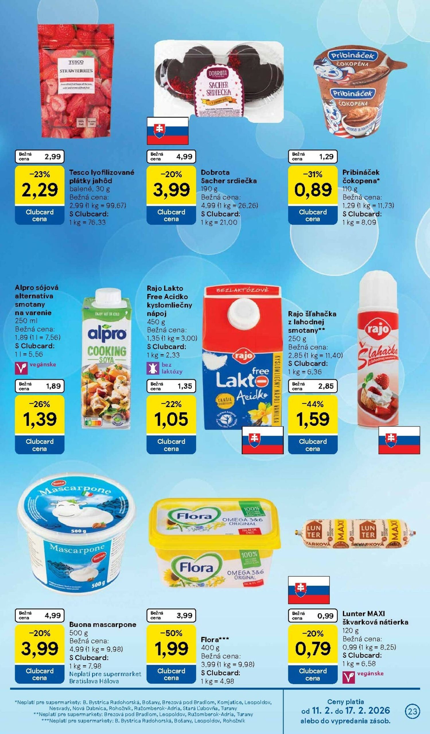 Page 23 of Aktuálny tesco leták platný od stredy 11.02 do 17.02