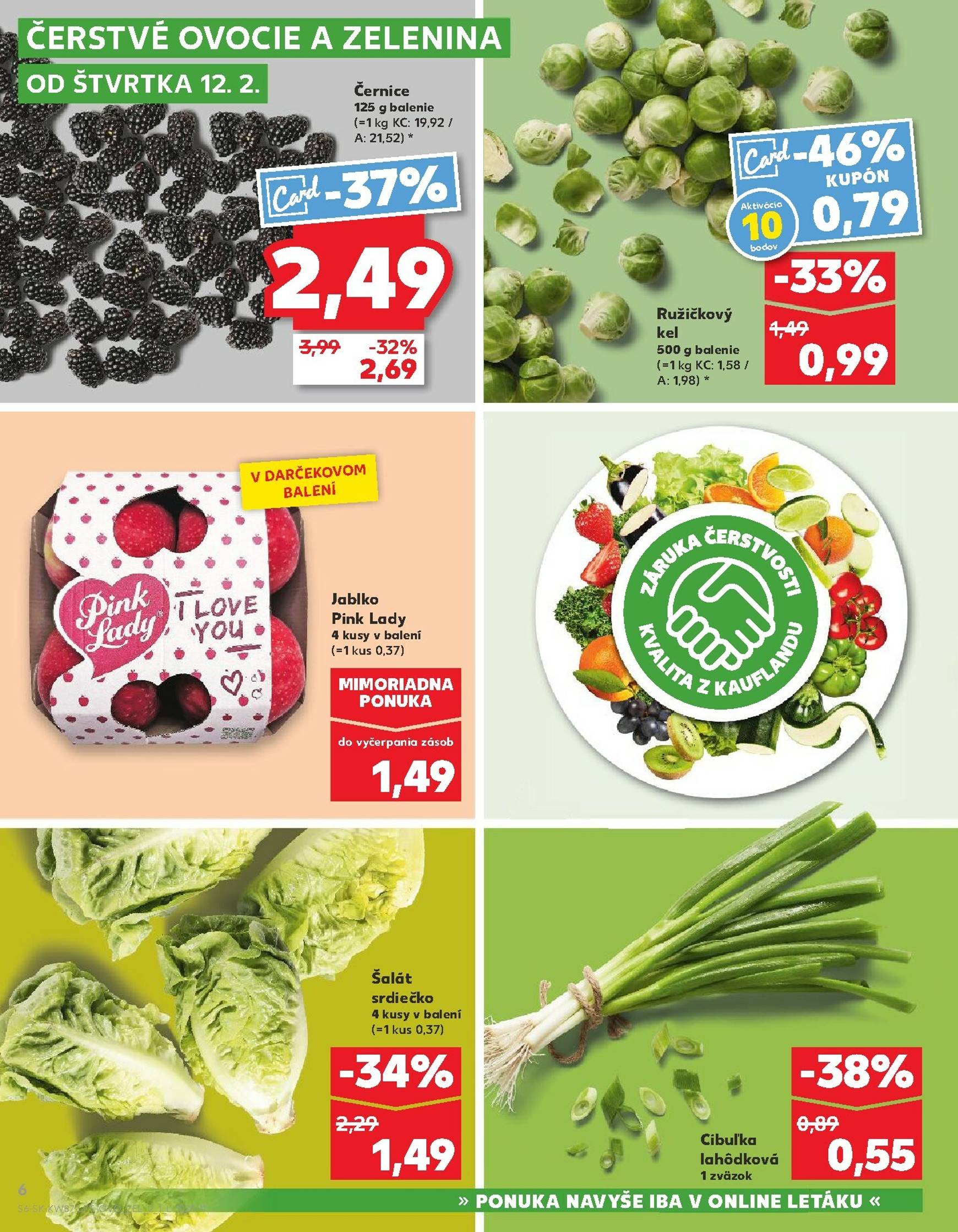 Page 6 of Aktuálny kaufland leták platný od štvrtka 12.02 do 18.02
