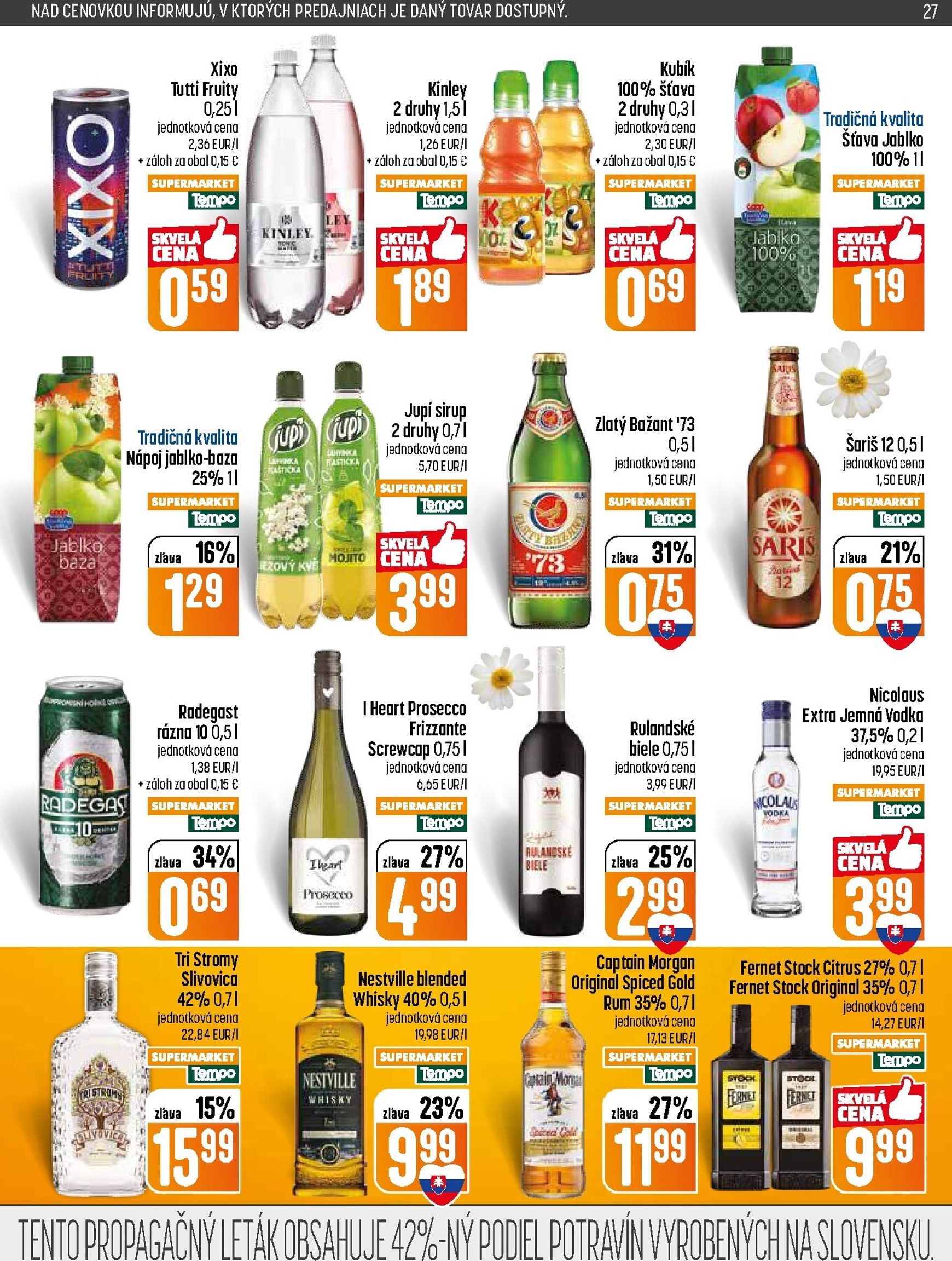 Page 27 of Aktuálny coop-jednota leták platný od štvrtka 12.03 do 18.03