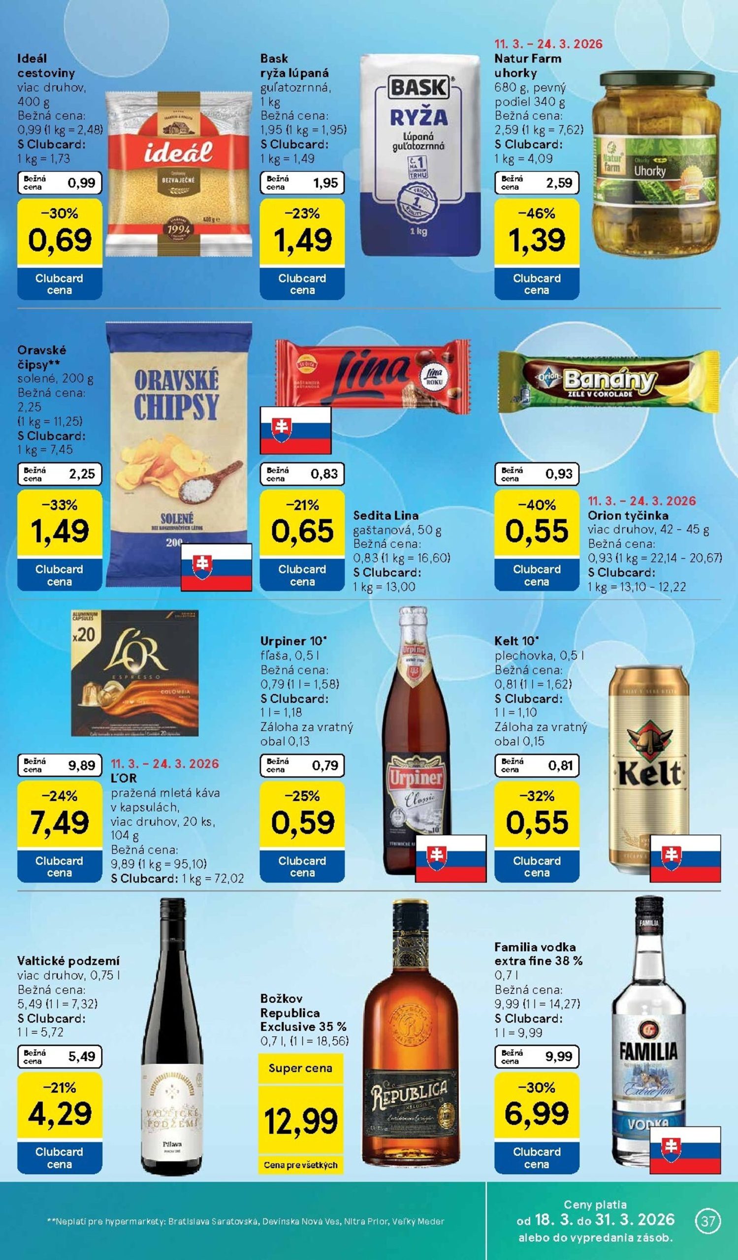 Page 37 of Aktuálny tesco leták platný od stredy 18.03 do 24.03