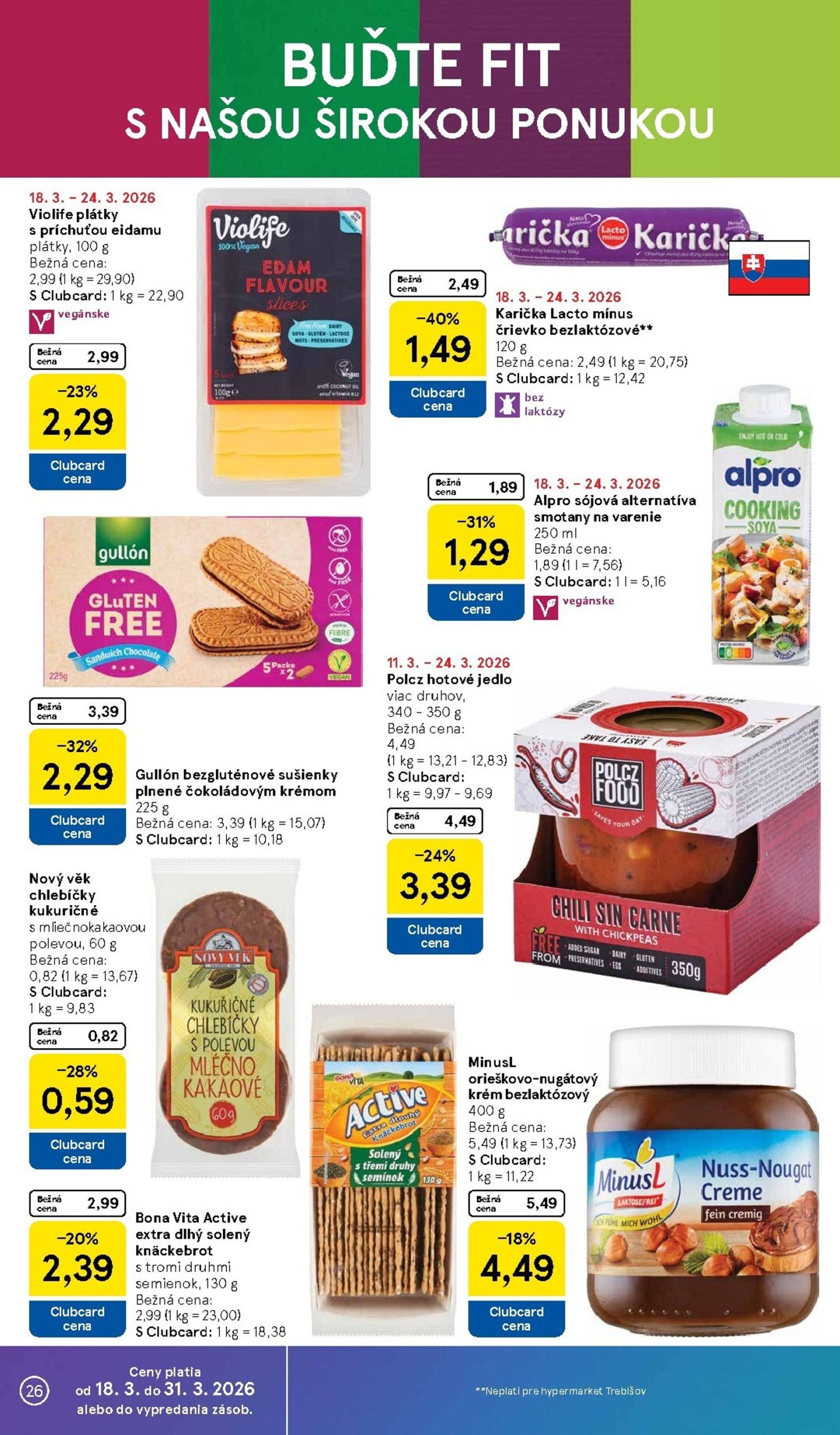 Page 26 of Aktuálny tesco leták platný od stredy 18.03 do 24.03