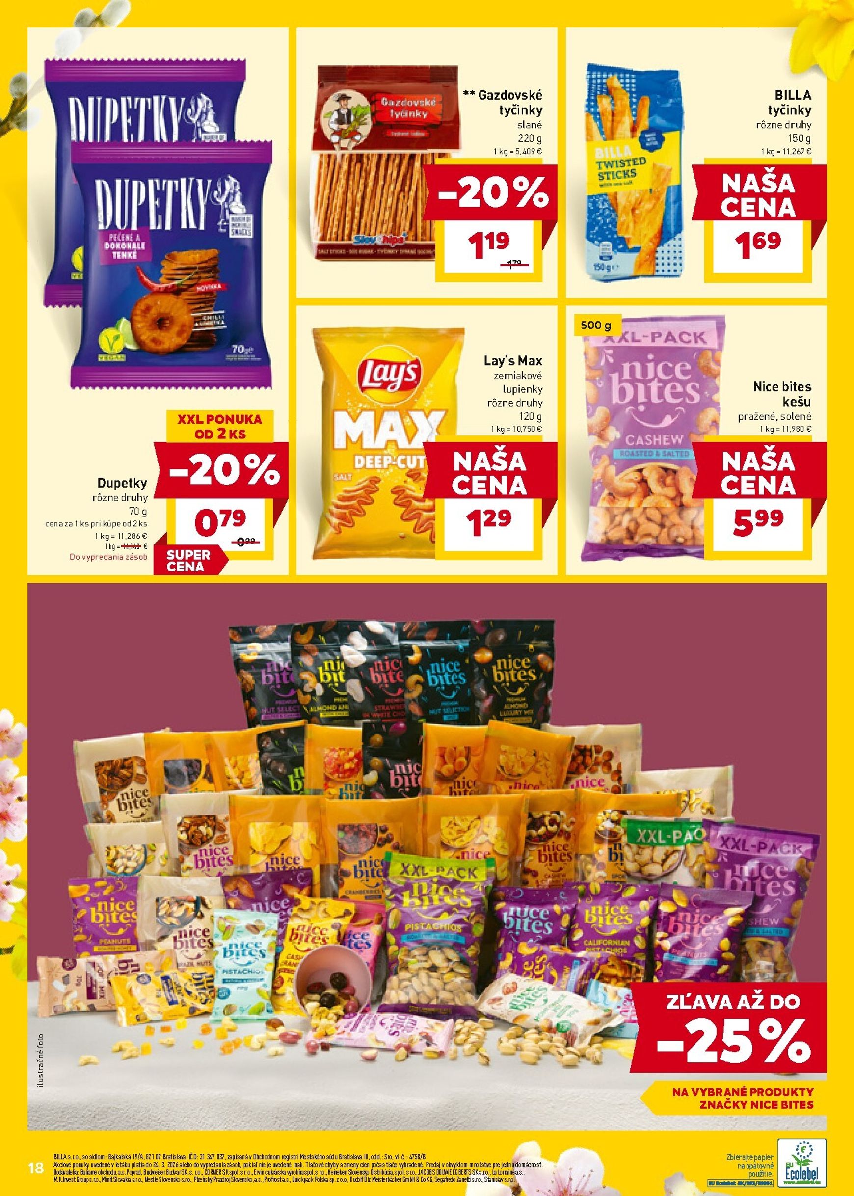 Page 18 of Aktuálny billa leták platný od stredy 18.03 do 24.03