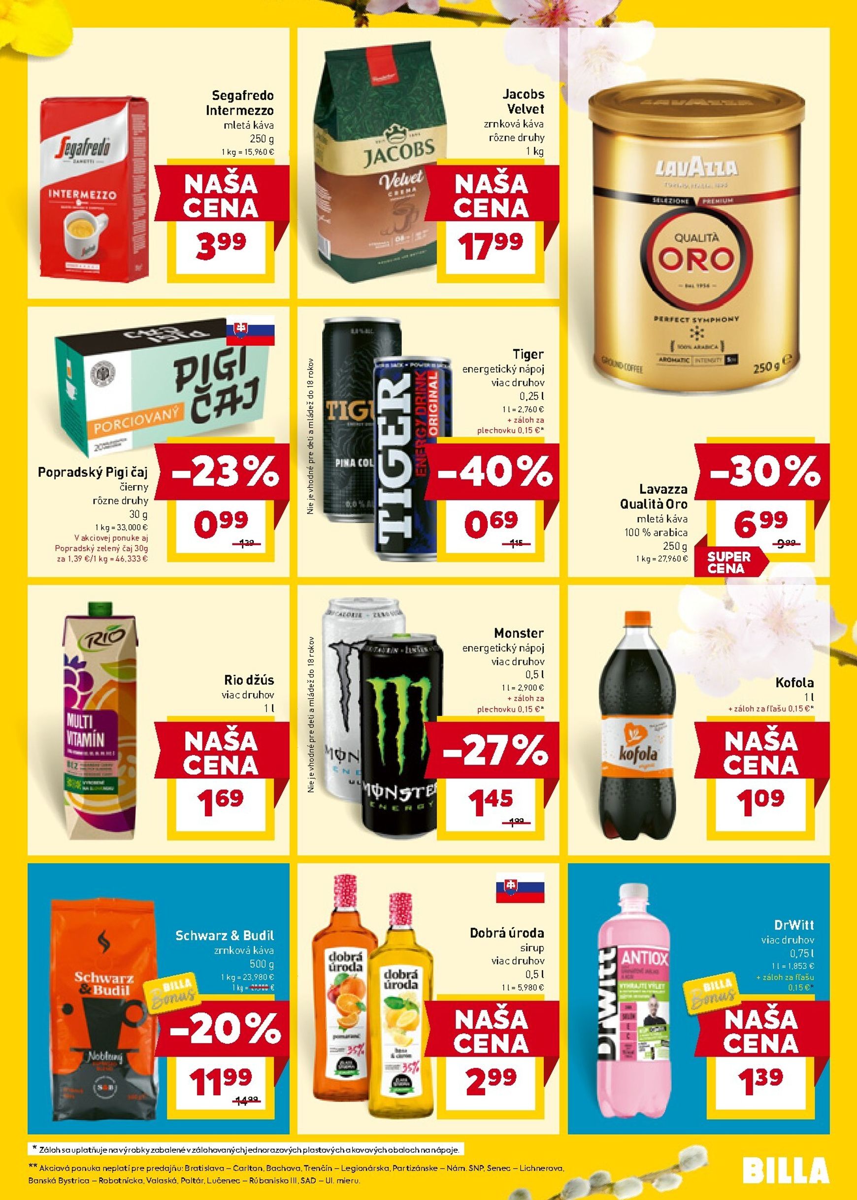 Page 19 of Aktuálny billa leták platný od stredy 18.03 do 24.03