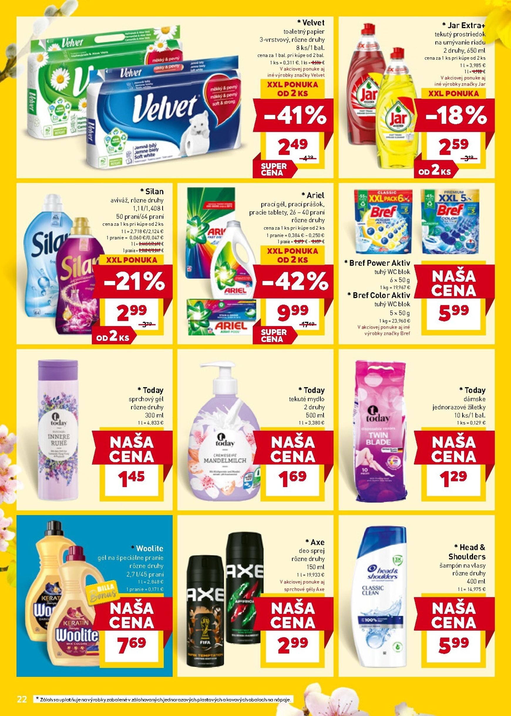 Page 22 of Aktuálny billa leták platný od stredy 18.03 do 24.03