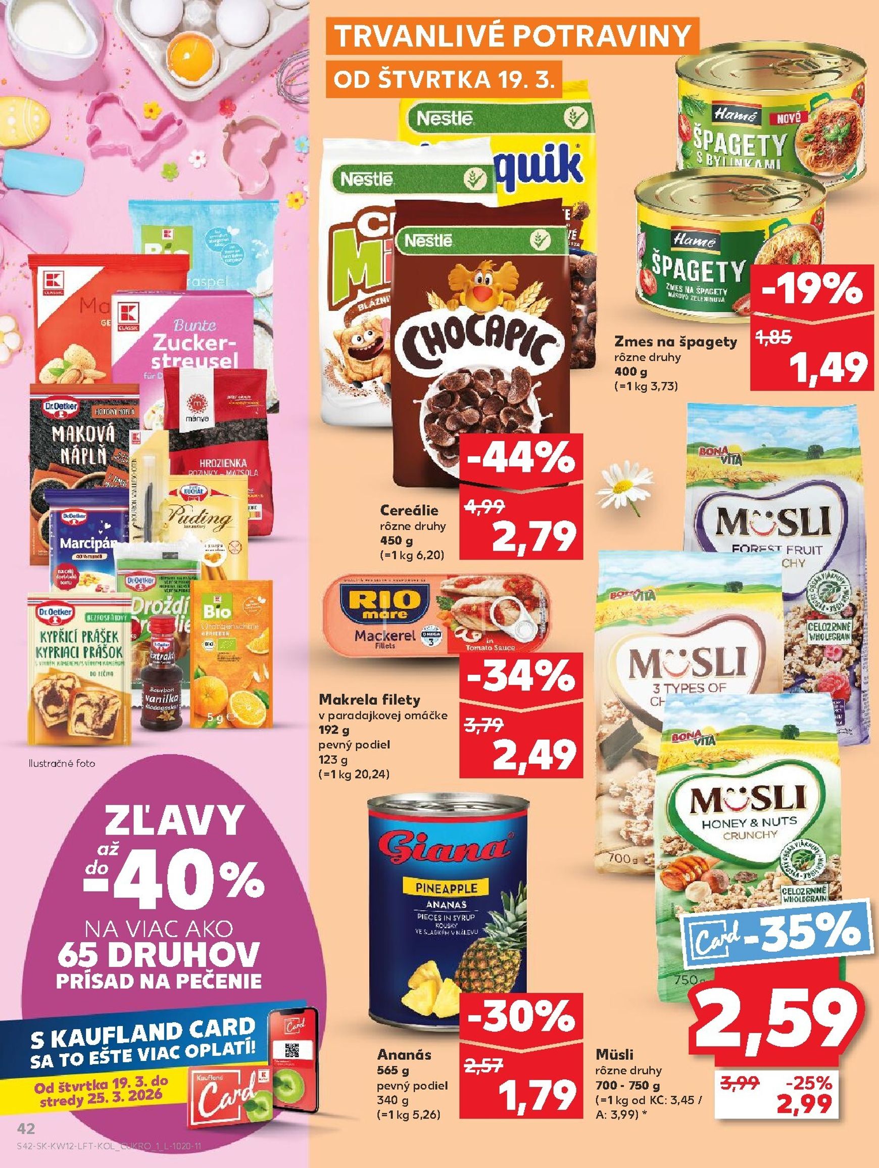 Page 42 of Aktuálny kaufland leták platný od štvrtka 19.03 do 25.03