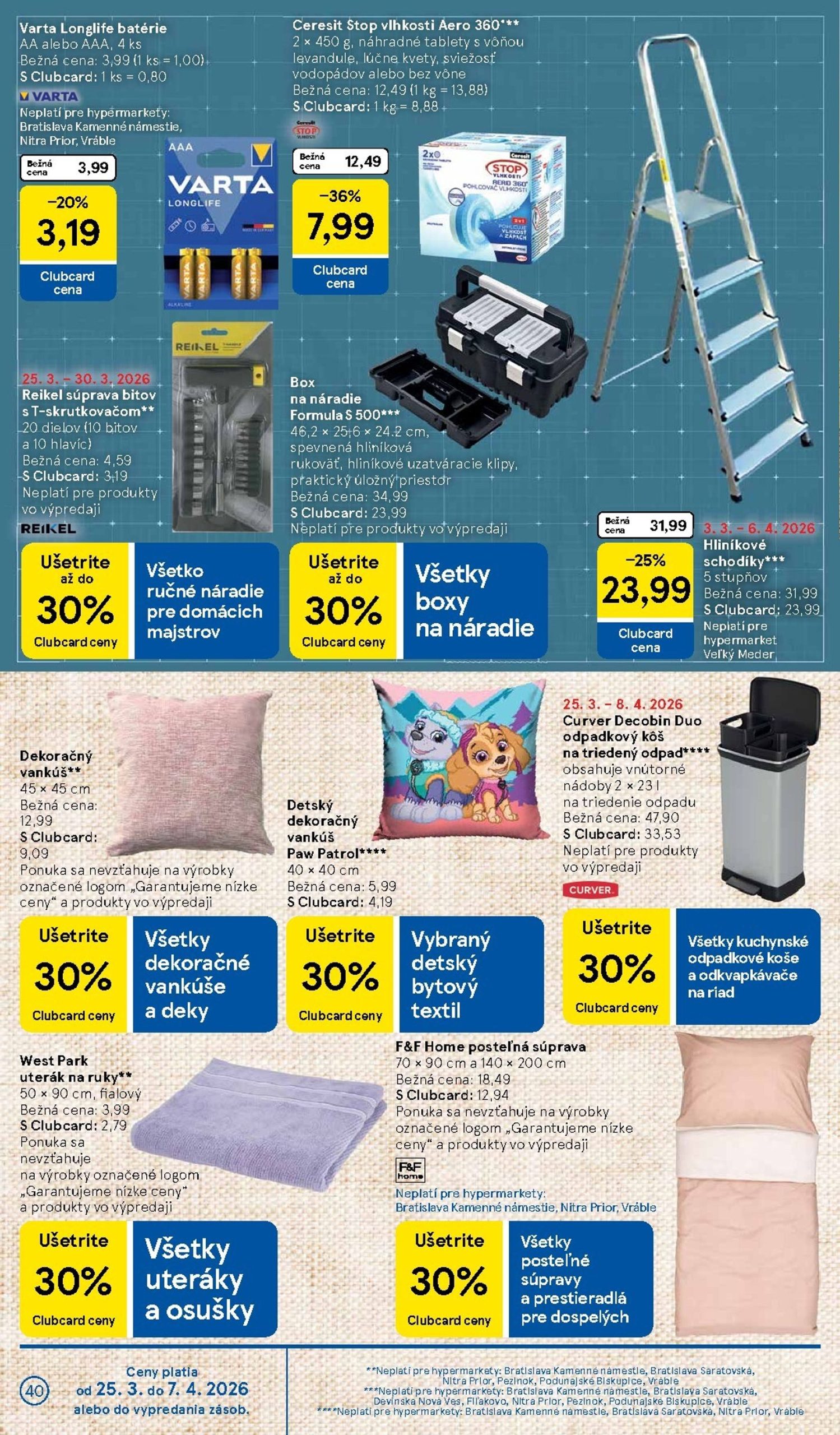 Page 40 of Aktuálny tesco leták platný od stredy 25.03 do 30.03