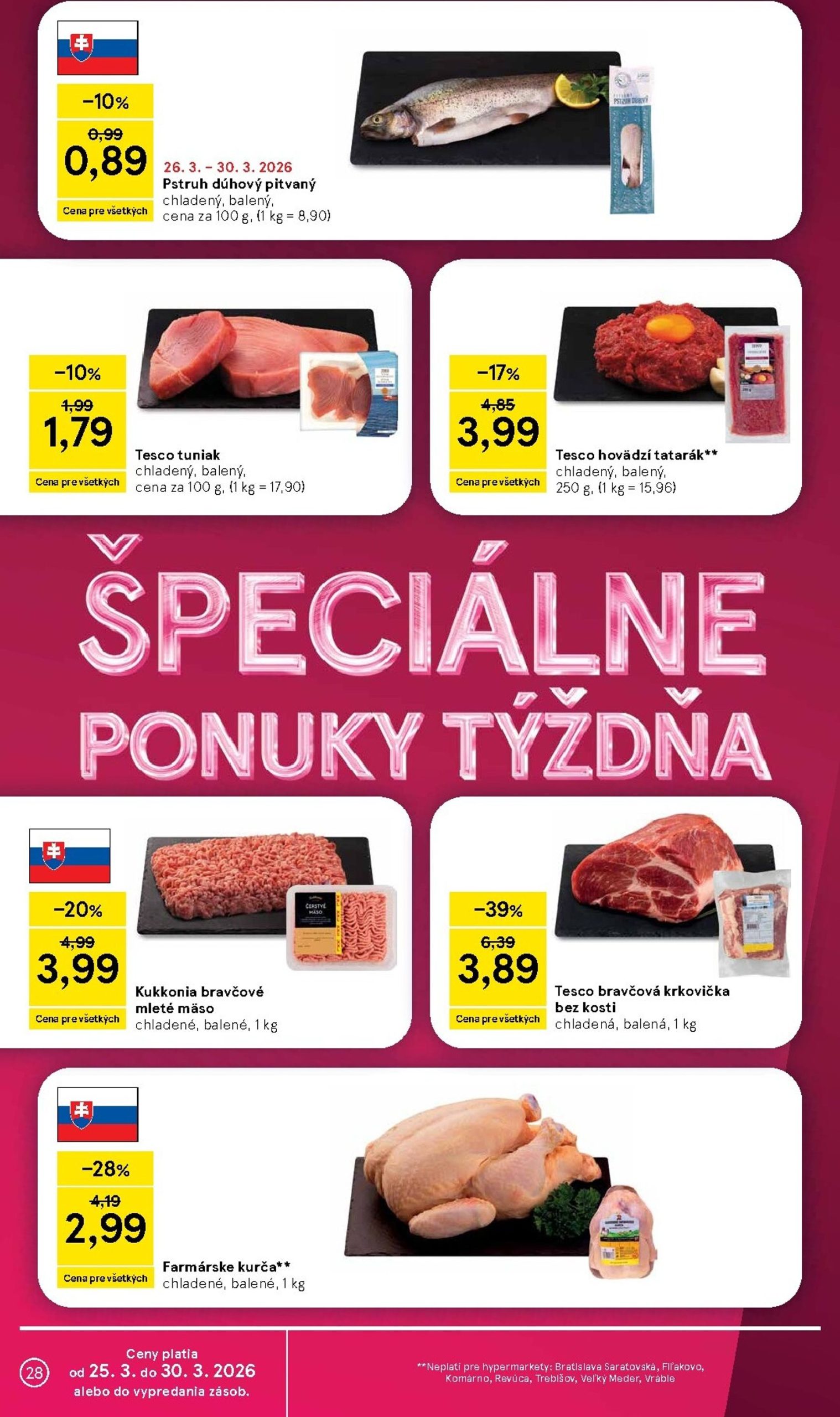 Page 28 of Aktuálny tesco leták platný od stredy 25.03 do 30.03