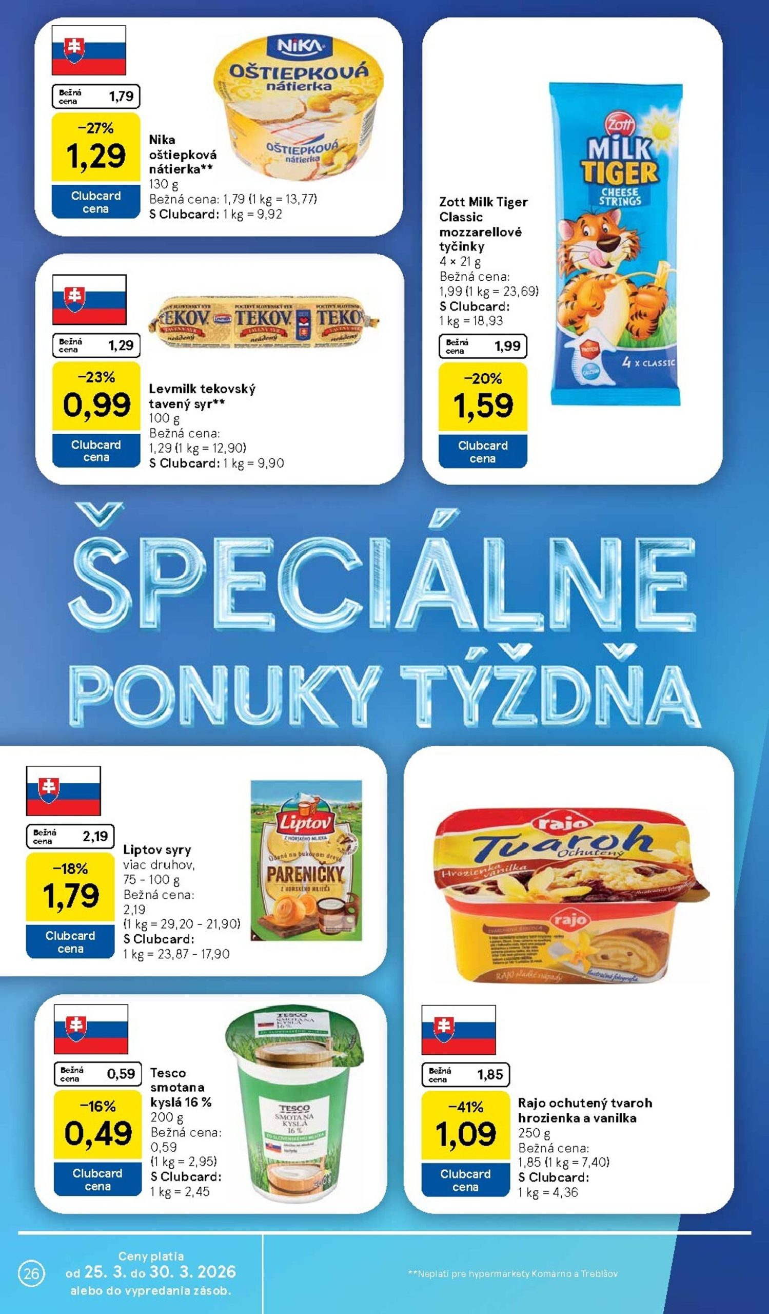 Page 26 of Aktuálny tesco leták platný od stredy 25.03 do 30.03