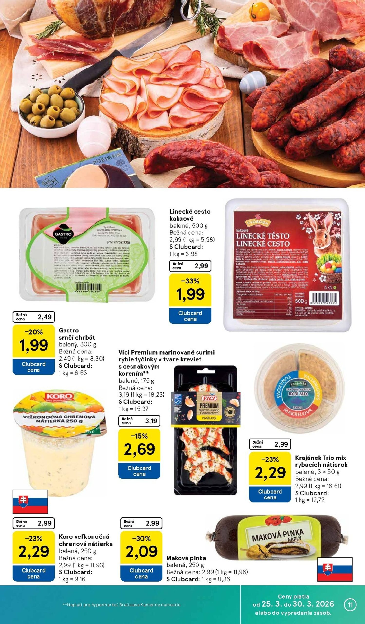Page 11 of Aktuálny tesco leták platný od stredy 25.03 do 30.03