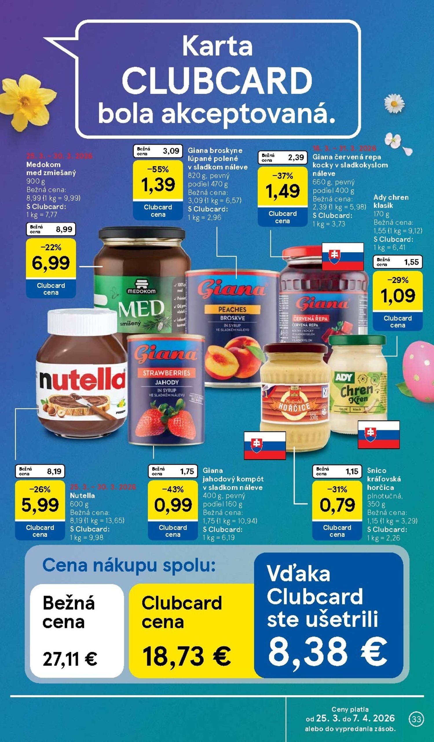 Page 33 of Aktuálny tesco leták platný od stredy 25.03 do 30.03