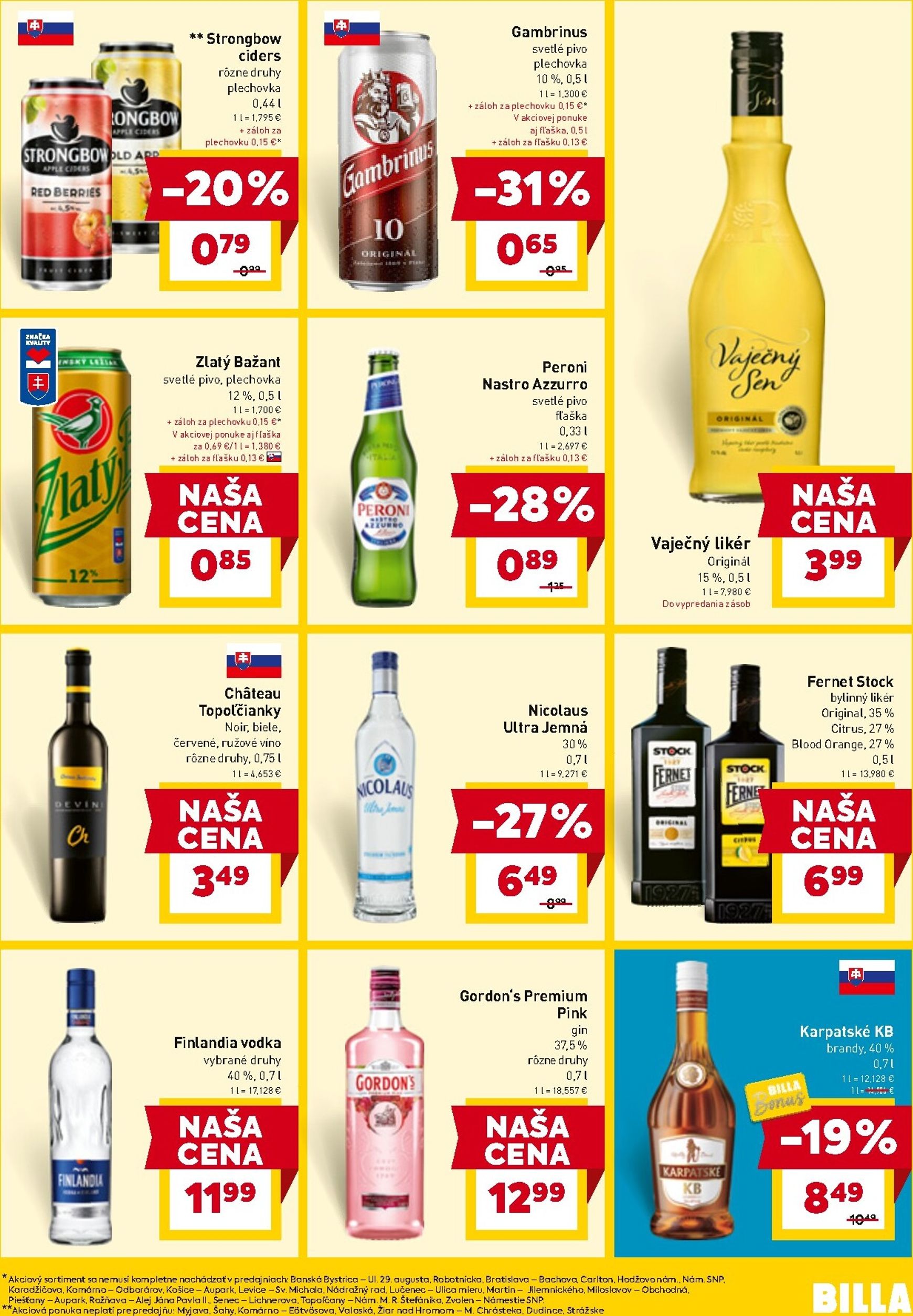Page 23 of Aktuálny billa leták platný od stredy 25.03 do 29.03
