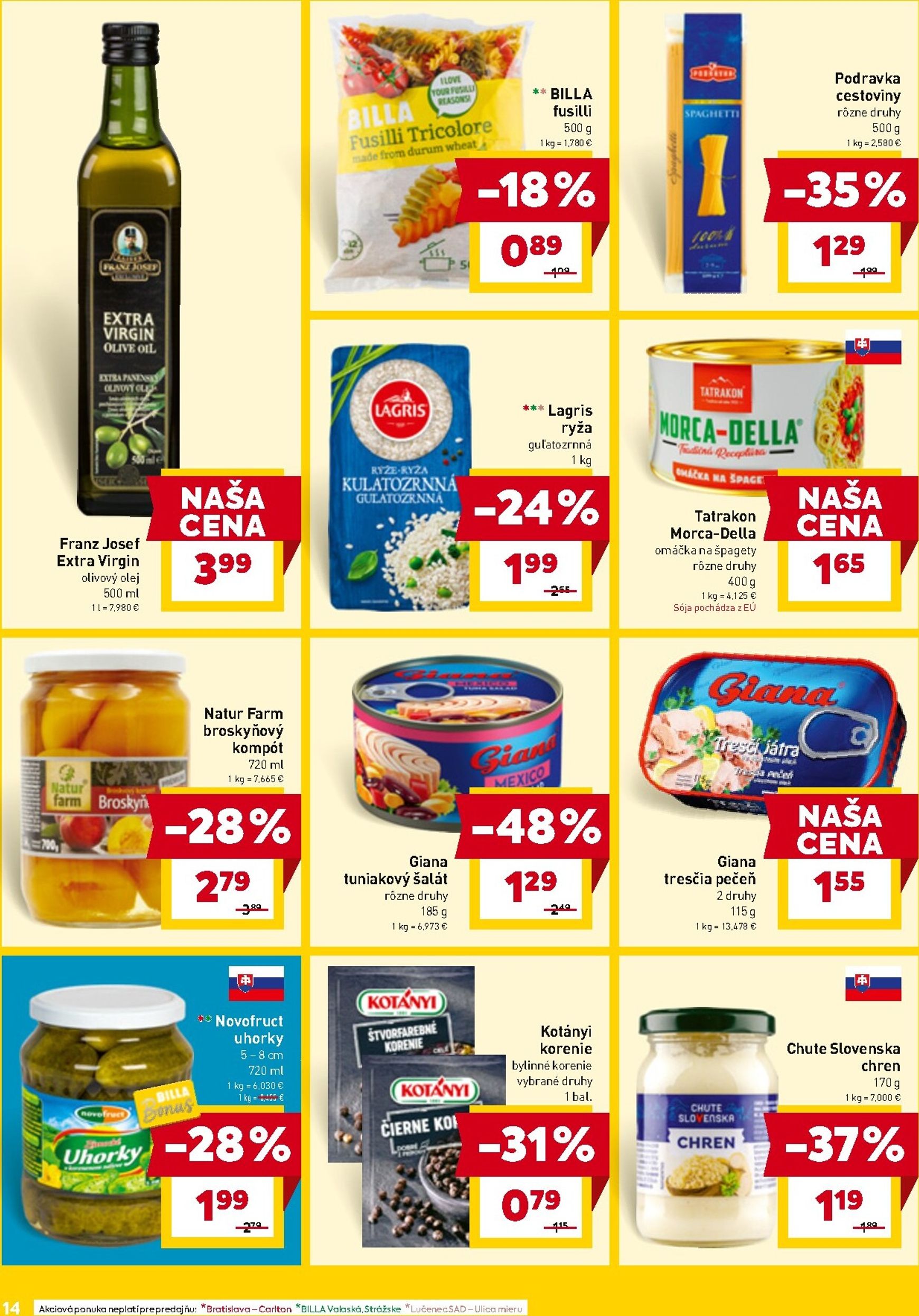 Page 16 of Aktuálny billa leták platný od stredy 25.03 do 29.03