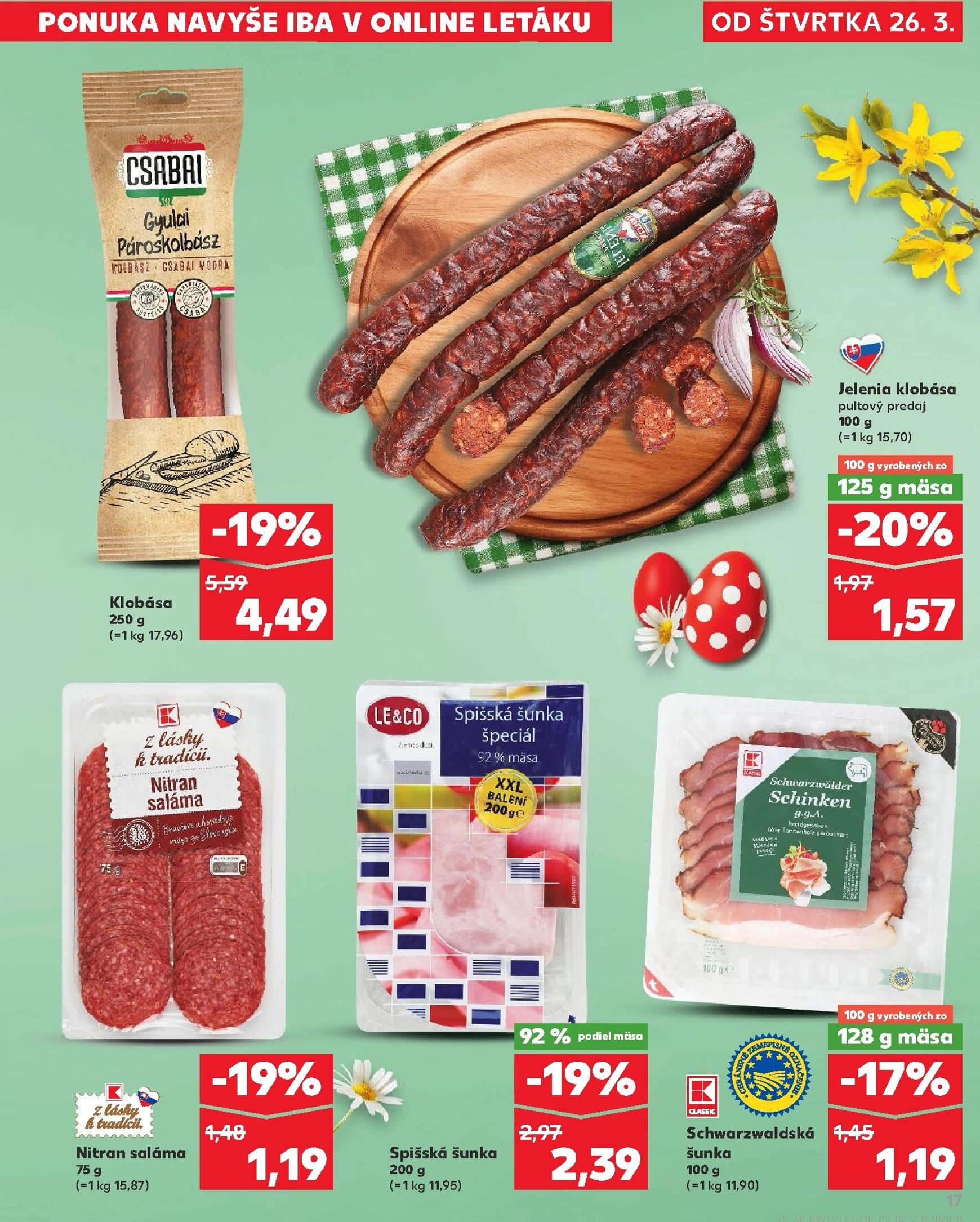 Page 17 of Aktuálny kaufland leták platný od štvrtka 26.03 do 31.03