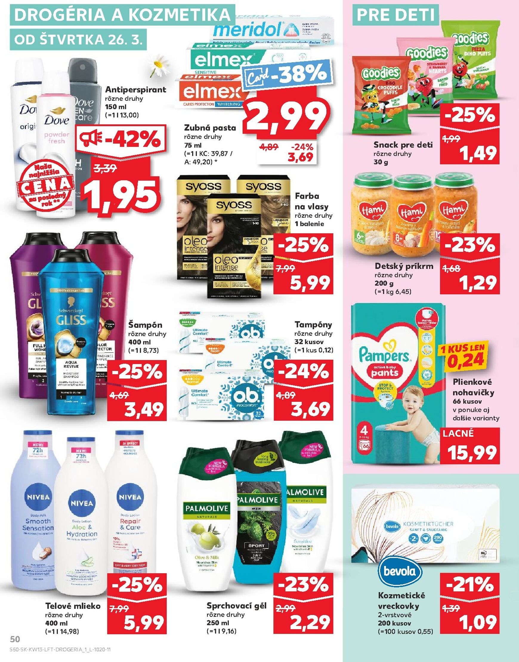 Page 50 of Aktuálny kaufland leták platný od štvrtka 26.03 do 31.03
