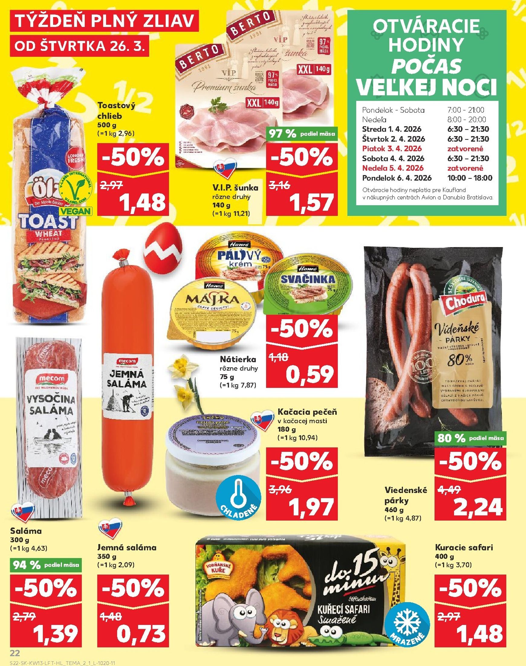 Page 22 of Aktuálny kaufland leták platný od štvrtka 26.03 do 31.03