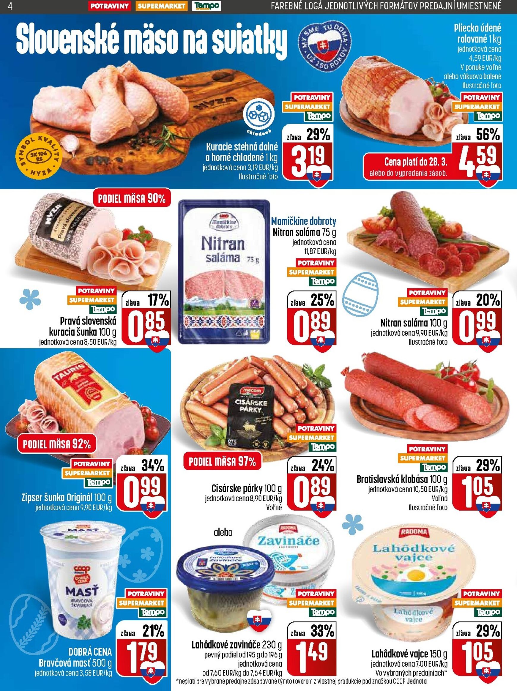 Page 4 of Aktuálny coop-jednota leták platný od štvrtka 26.03 do 01.04
