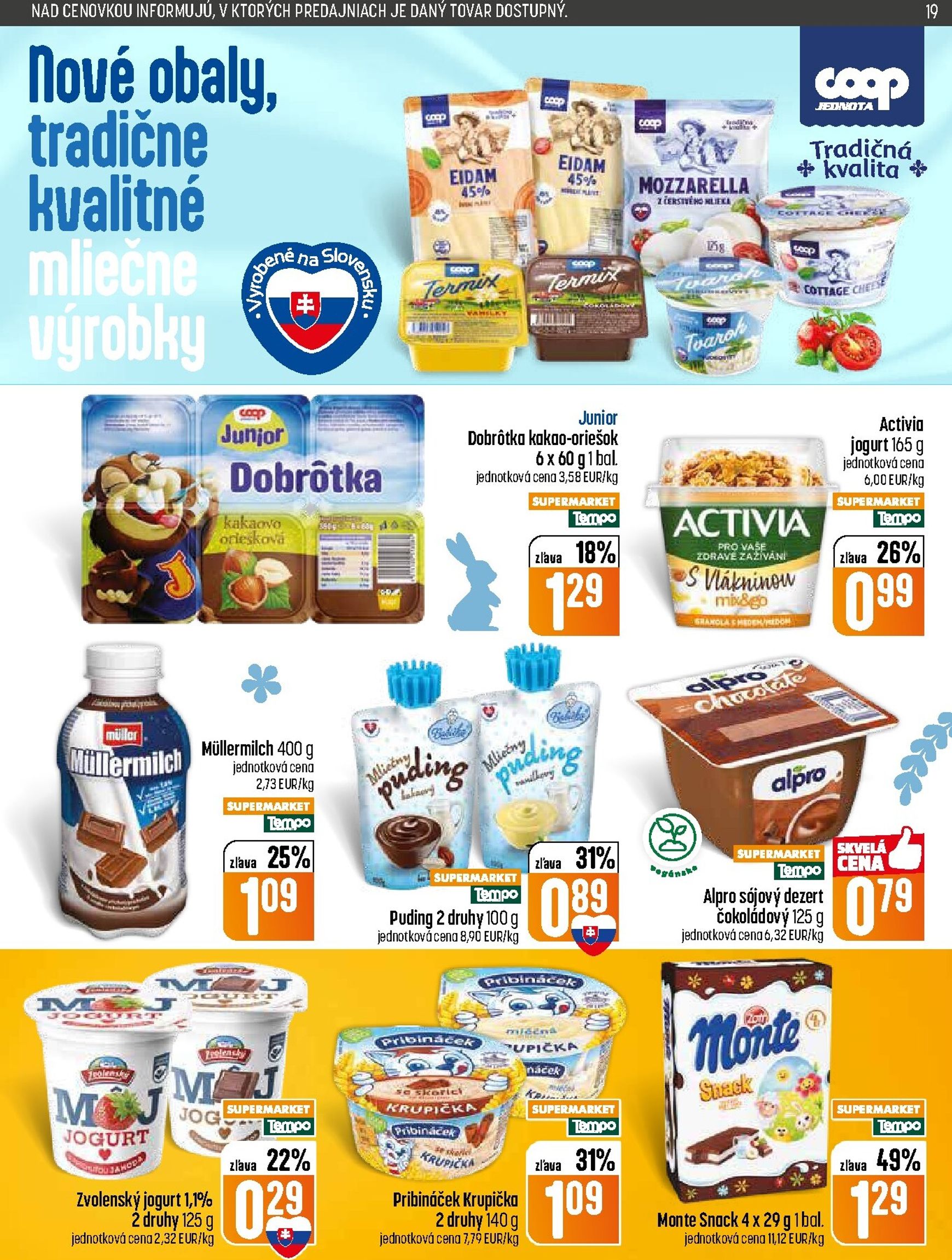 Page 19 of Aktuálny coop-jednota leták platný od štvrtka 26.03 do 01.04