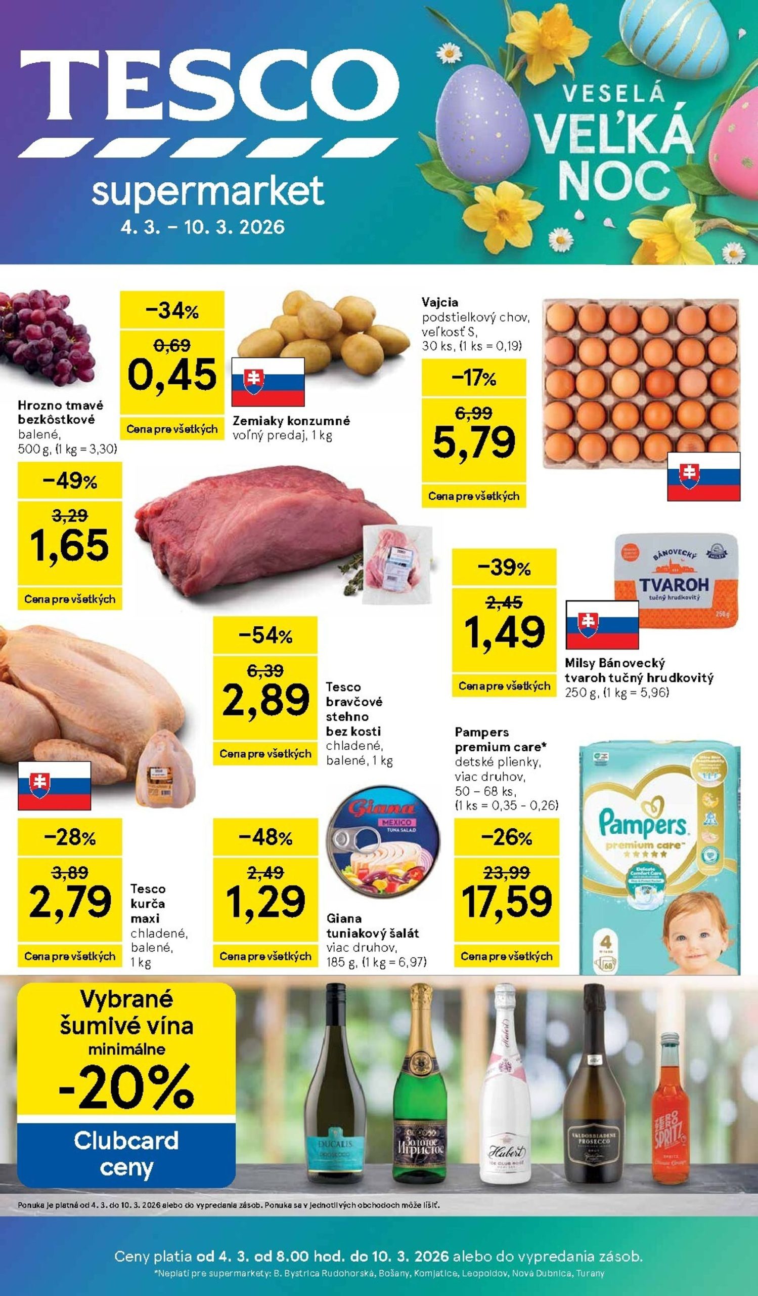 Page 1 of Aktuálny tesco leták platný od stredy 04.03 do 10.03
