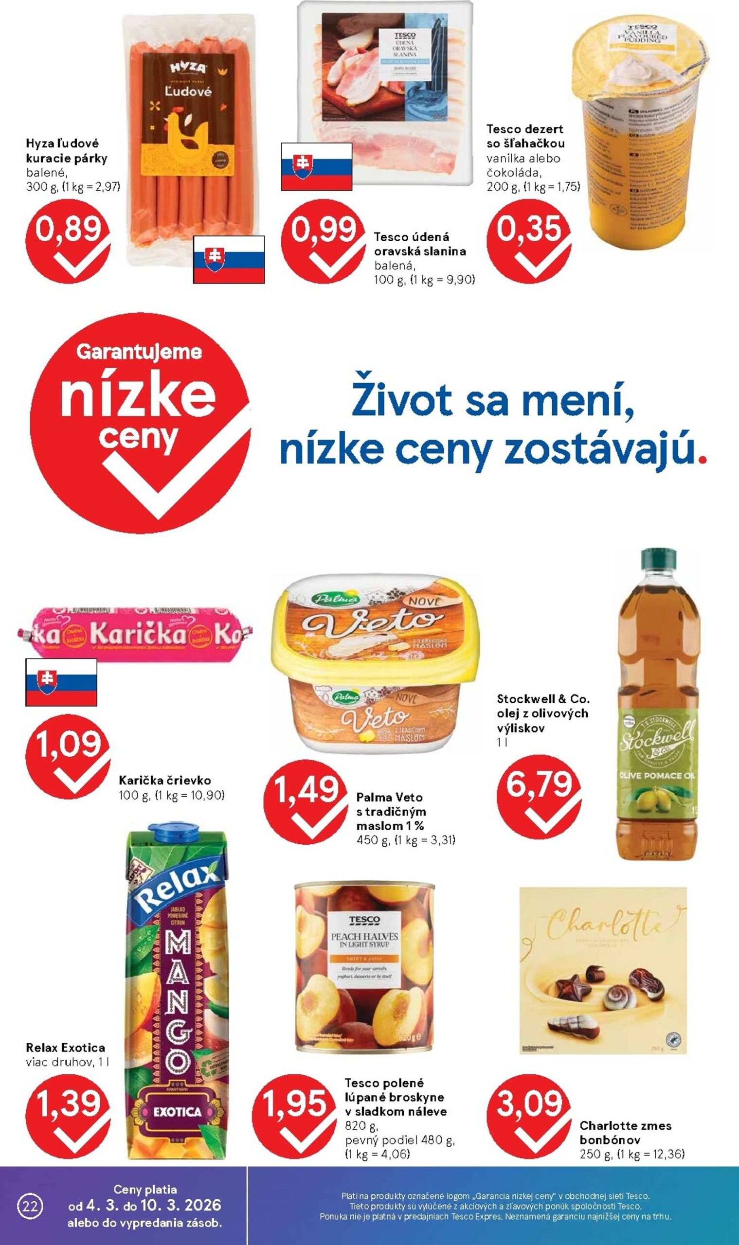 Page 22 of Aktuálny tesco leták platný od stredy 04.03 do 10.03