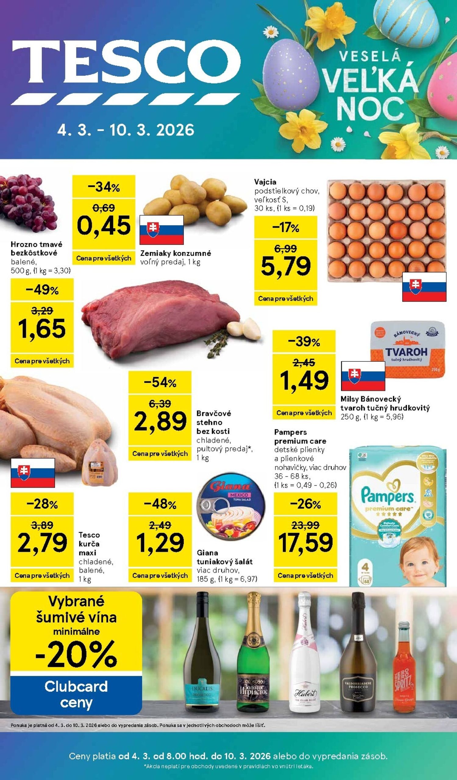 Page 1 of Aktuálny tesco leták platný od stredy 04.03 do 10.03