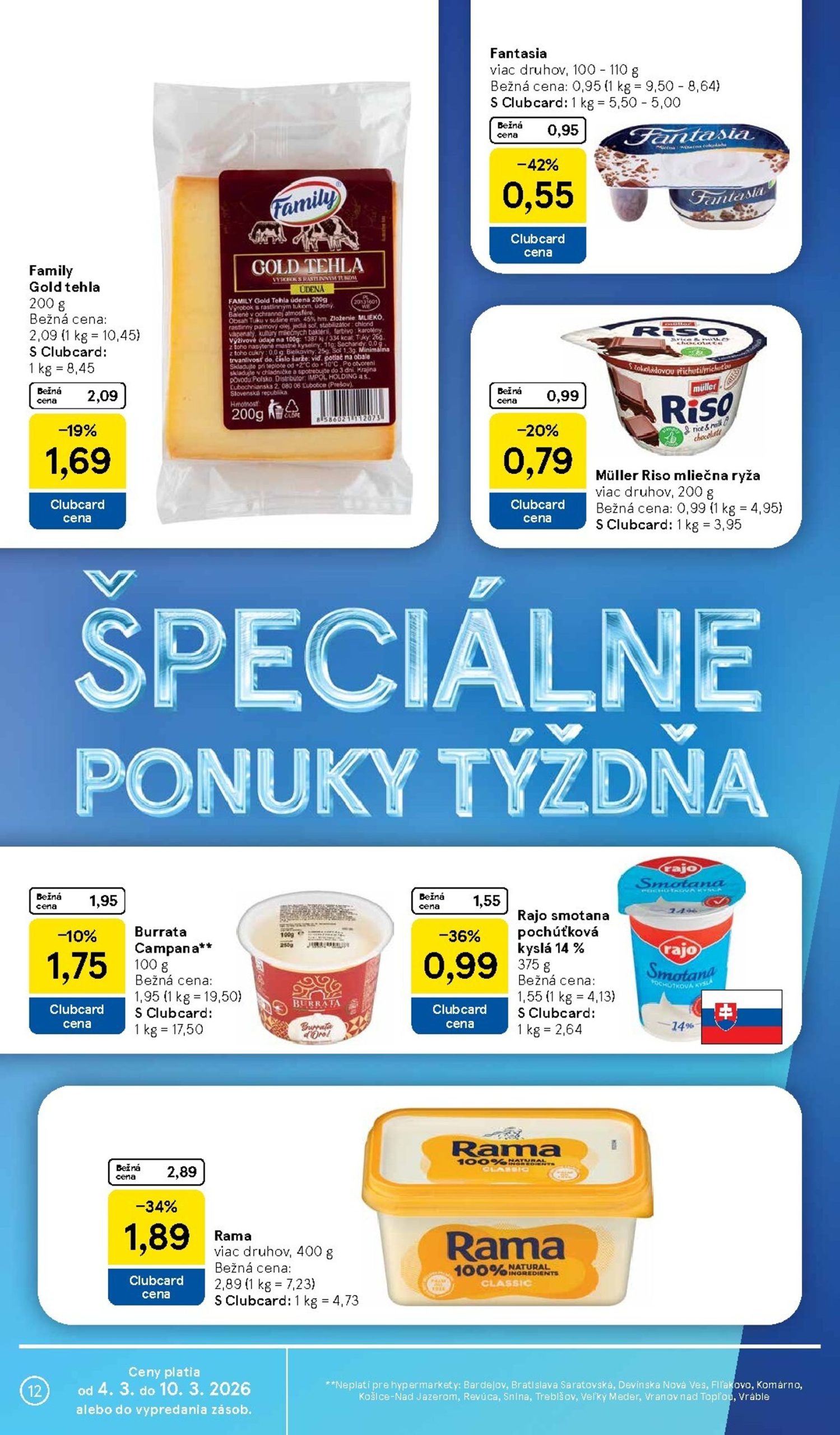 Page 12 of Aktuálny tesco leták platný od stredy 04.03 do 10.03