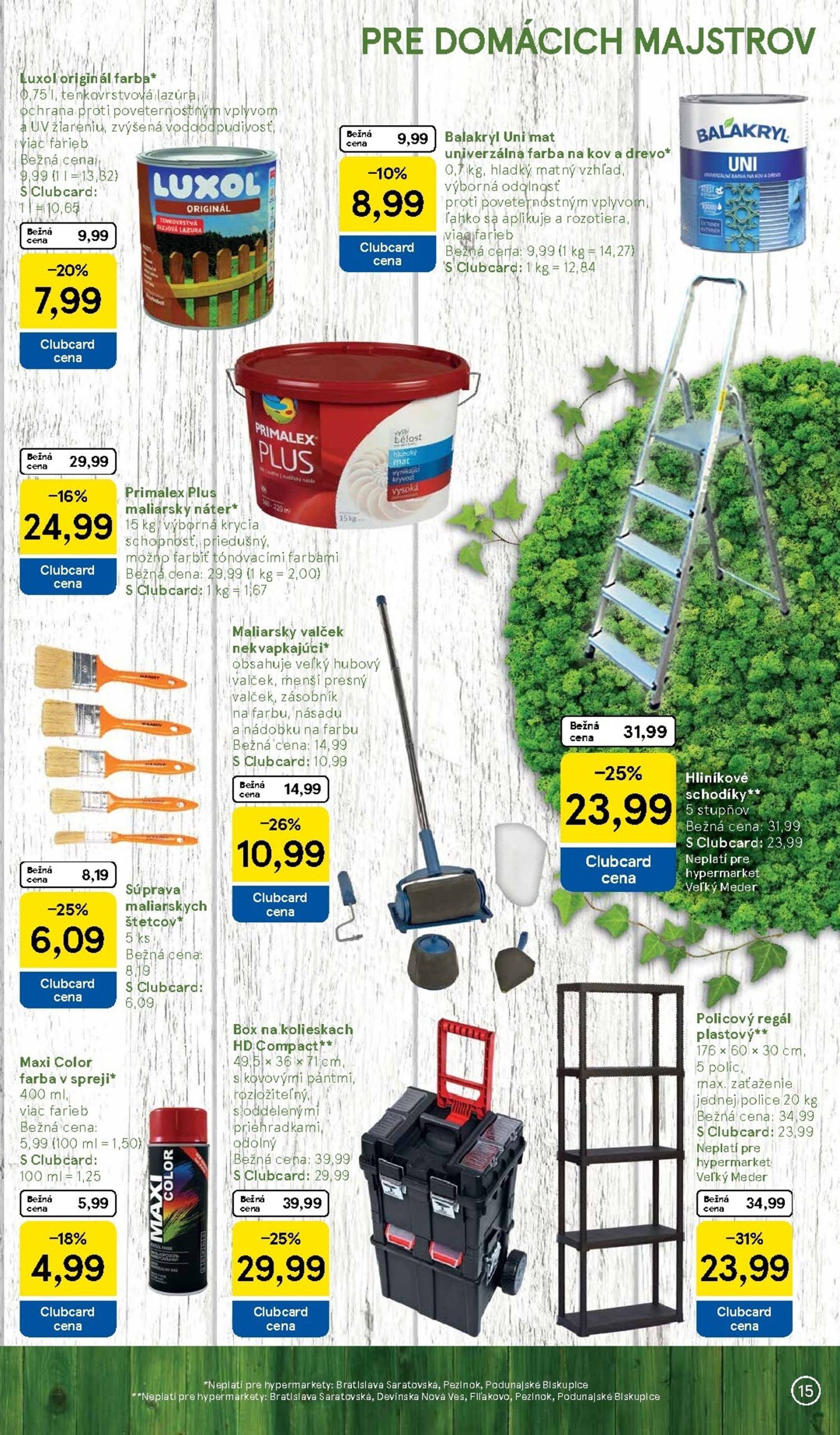 Page 15 of Aktuálny tesco leták platný od utorka 03.03 do 06.04