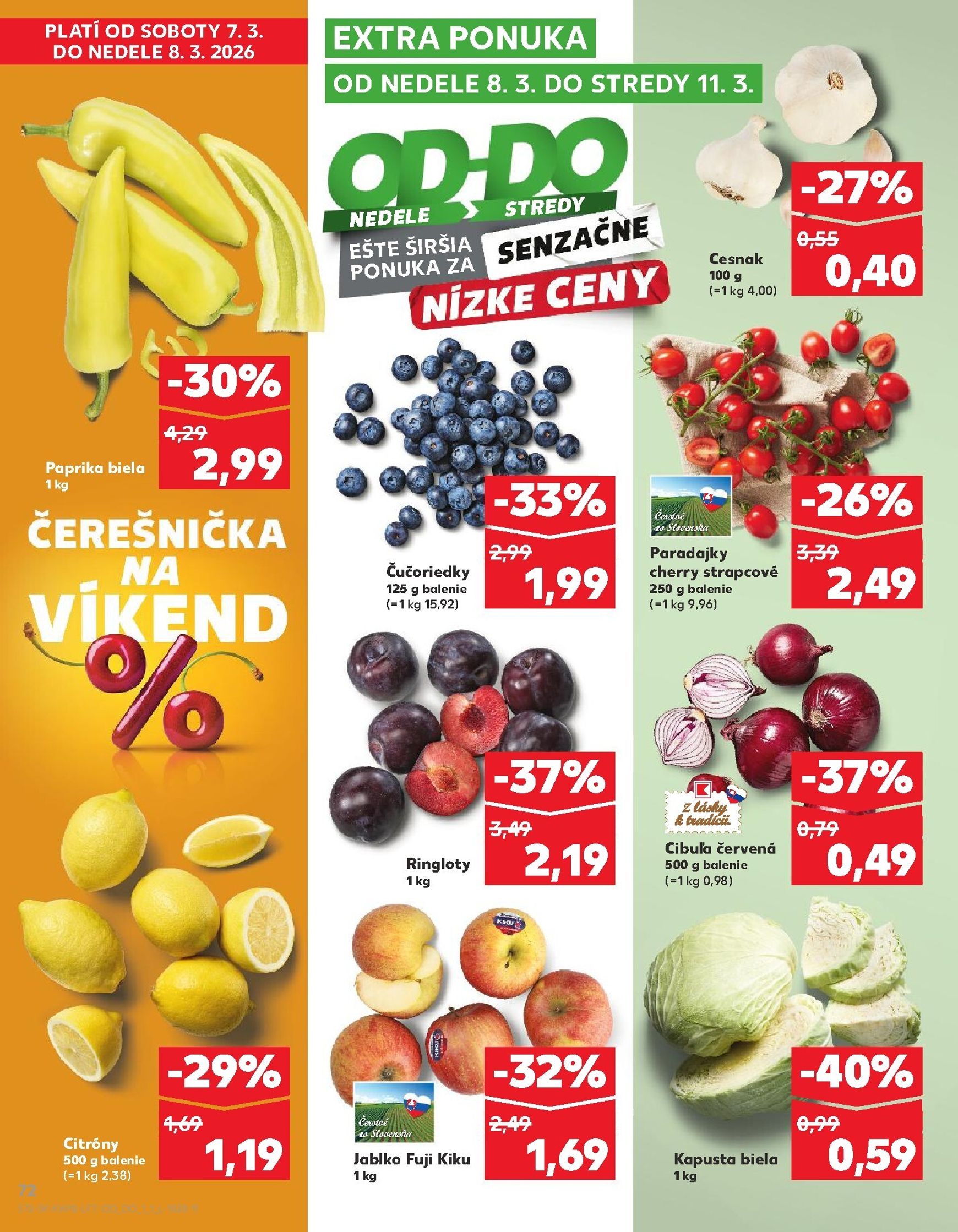 Page 72 of Aktuálny kaufland leták platný od štvrtka 05.03 do 11.03