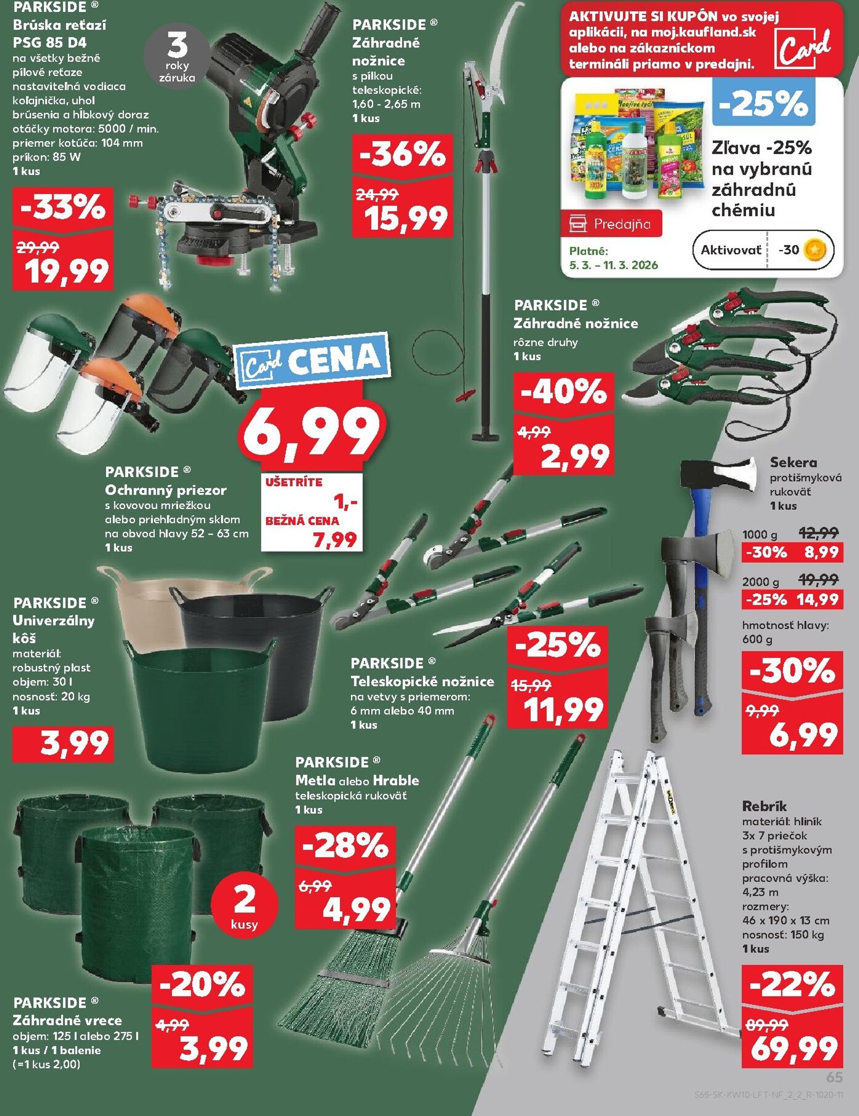 Page 65 of Aktuálny kaufland leták platný od štvrtka 05.03 do 11.03