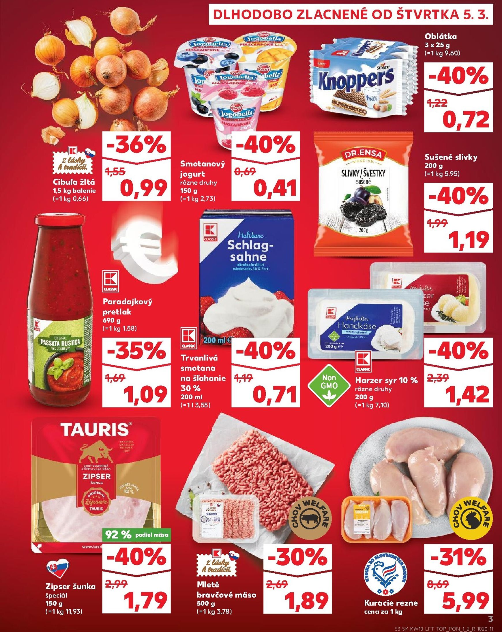 Page 3 of Aktuálny kaufland leták platný od štvrtka 05.03 do 11.03
