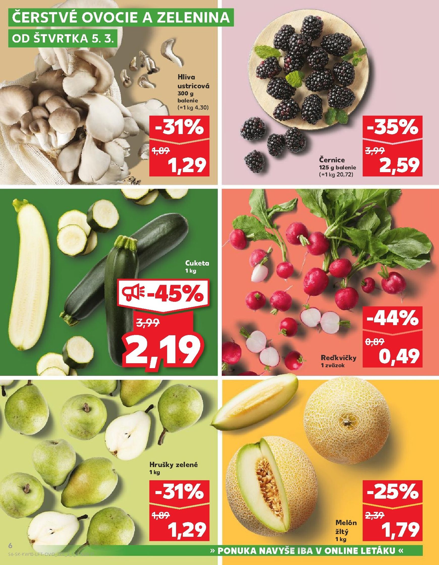 Page 6 of Aktuálny kaufland leták platný od štvrtka 05.03 do 11.03