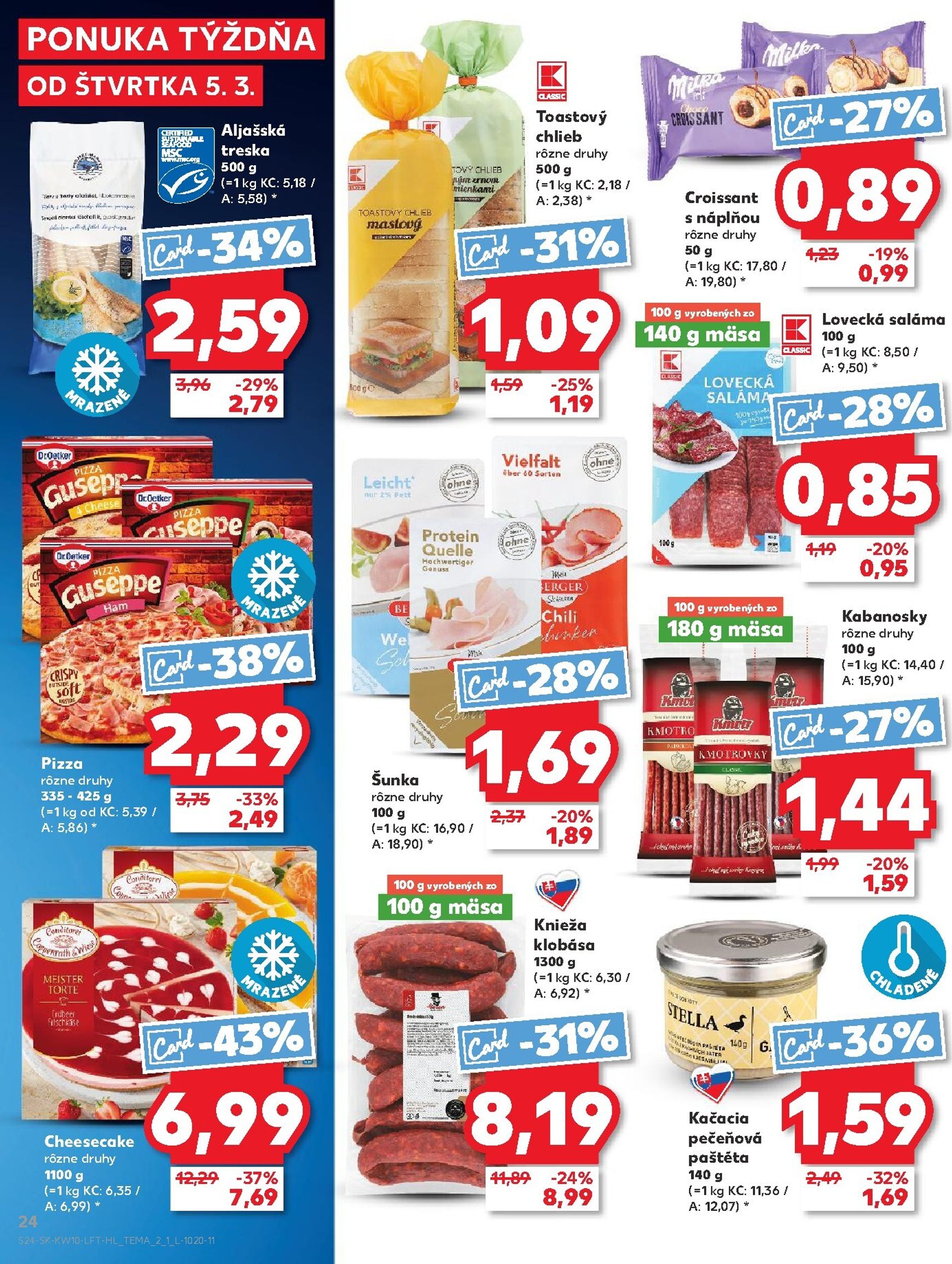 Page 24 of Aktuálny kaufland leták platný od štvrtka 05.03 do 11.03