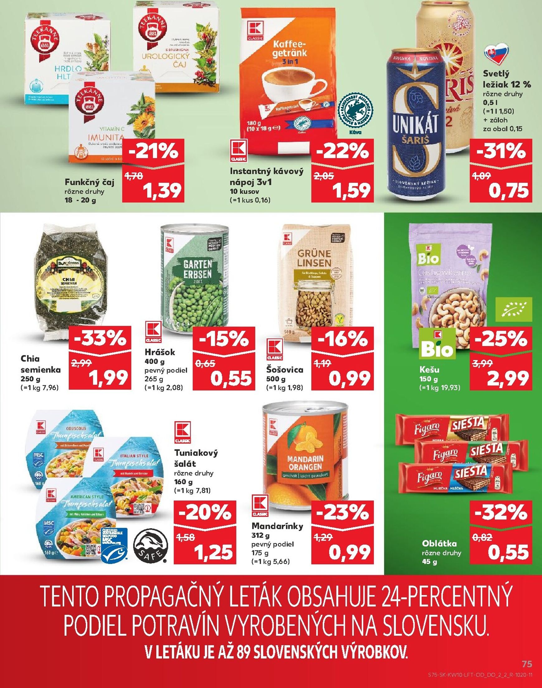 Page 75 of Aktuálny kaufland leták platný od štvrtka 05.03 do 11.03