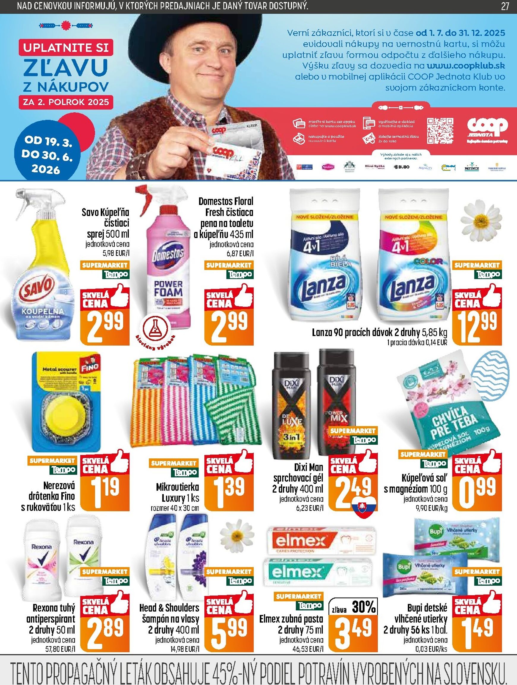 Page 27 of Aktuálny coop-jednota leták platný od štvrtka 05.03 do 11.03