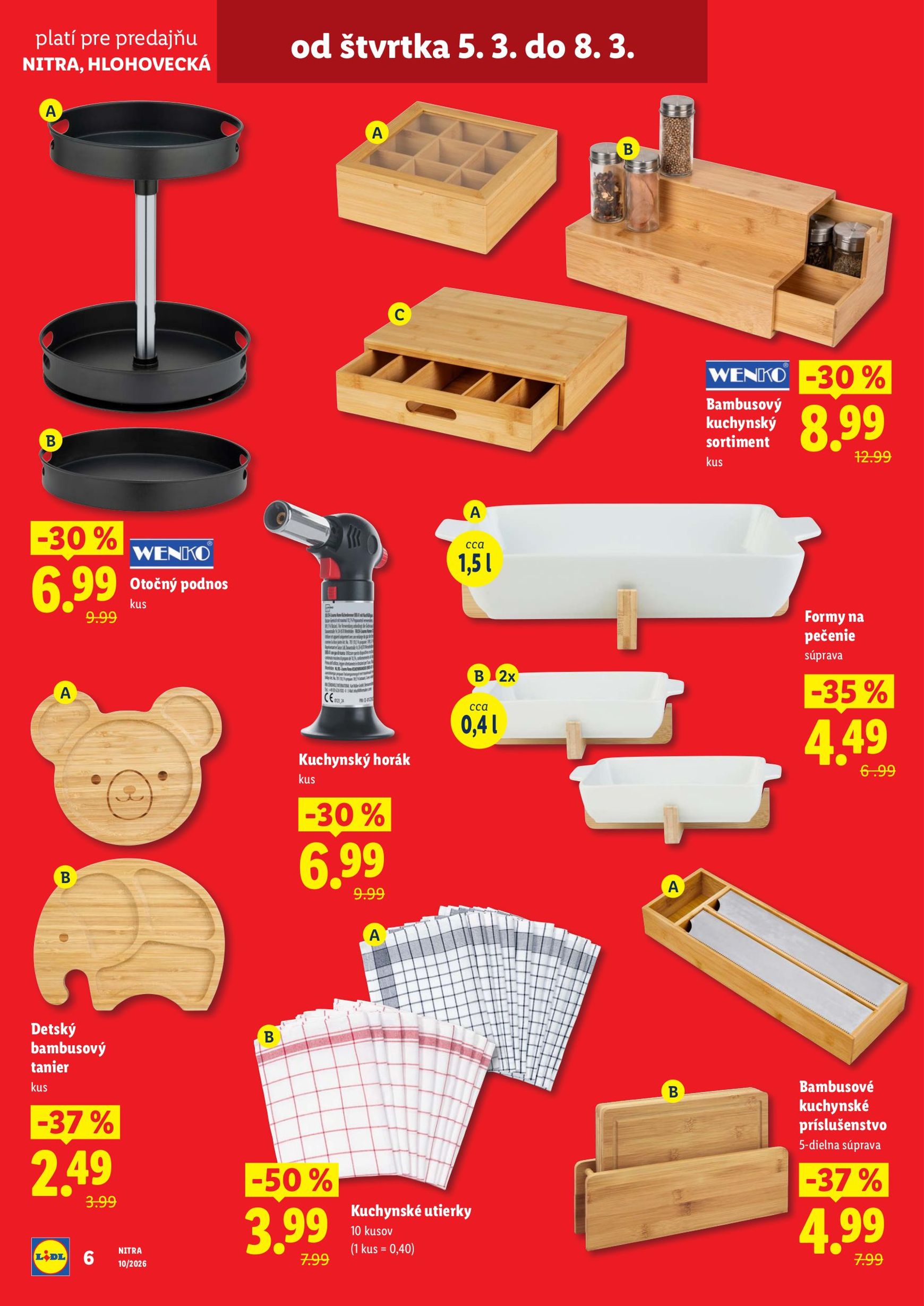 Page 6 of Aktuálny lidl leták platný od štvrtka 05.03 do 08.03