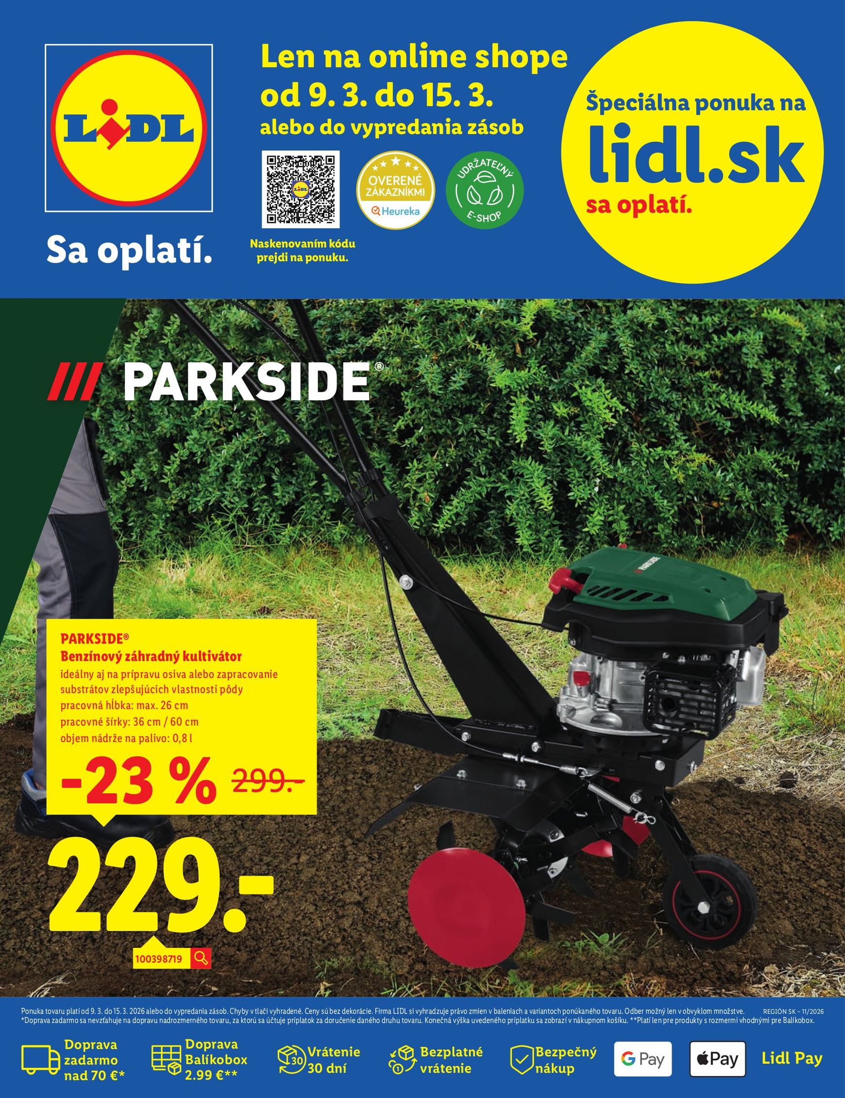 Page 1 of Aktuálny lidl leták platný od pondelka 09.03 do 15.03