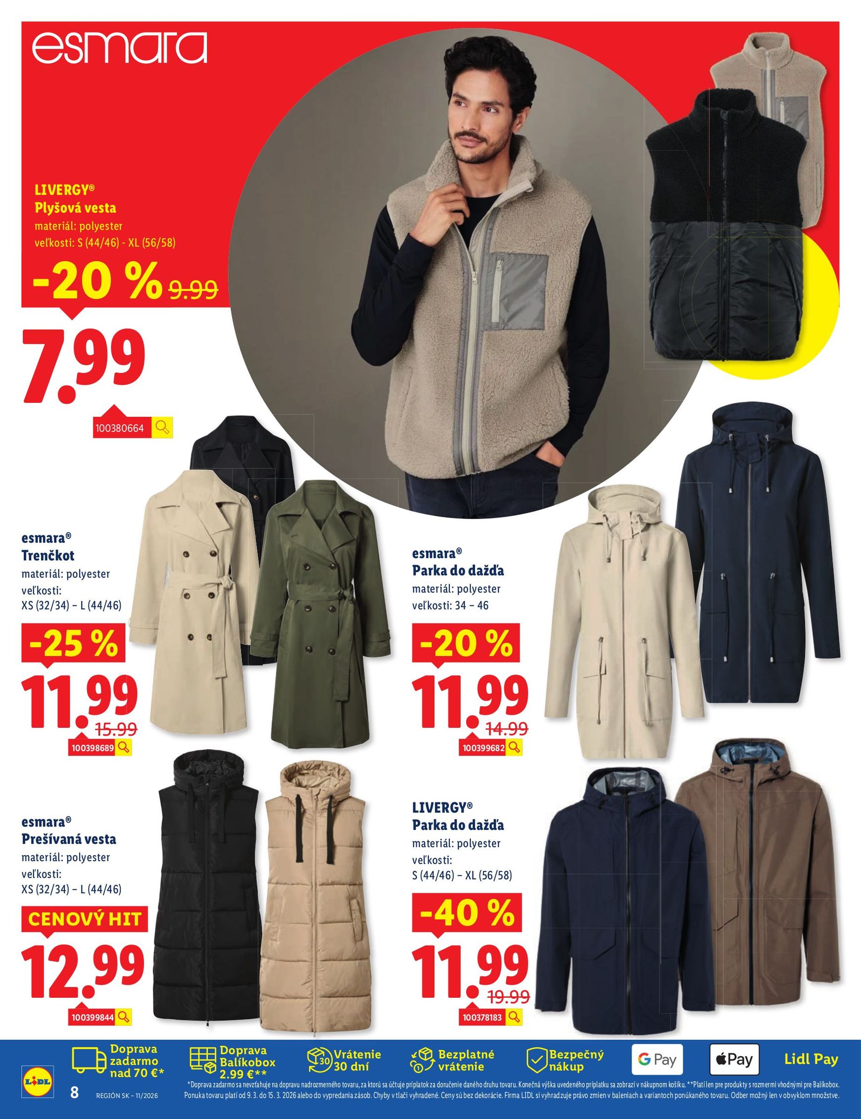 Page 8 of Aktuálny lidl leták platný od pondelka 09.03 do 15.03