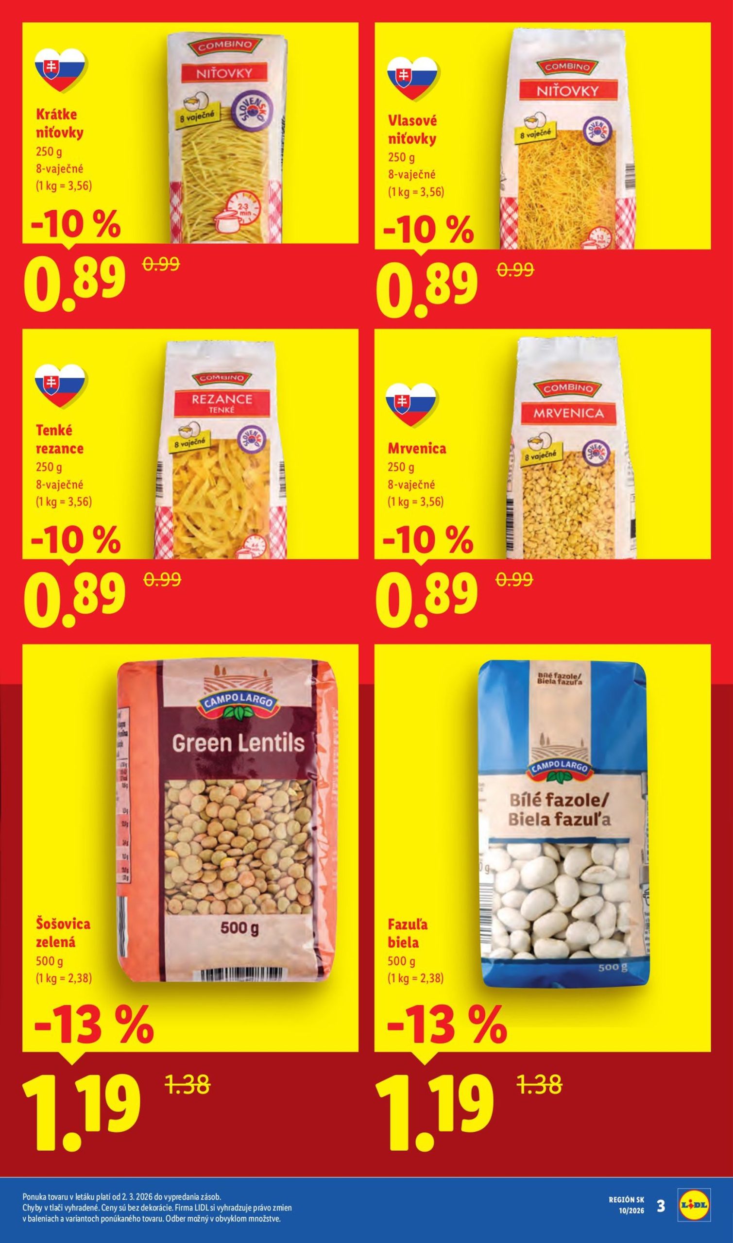 Page 3 of Aktuálny lidl leták platný od štvrtka 05.03 do 08.03