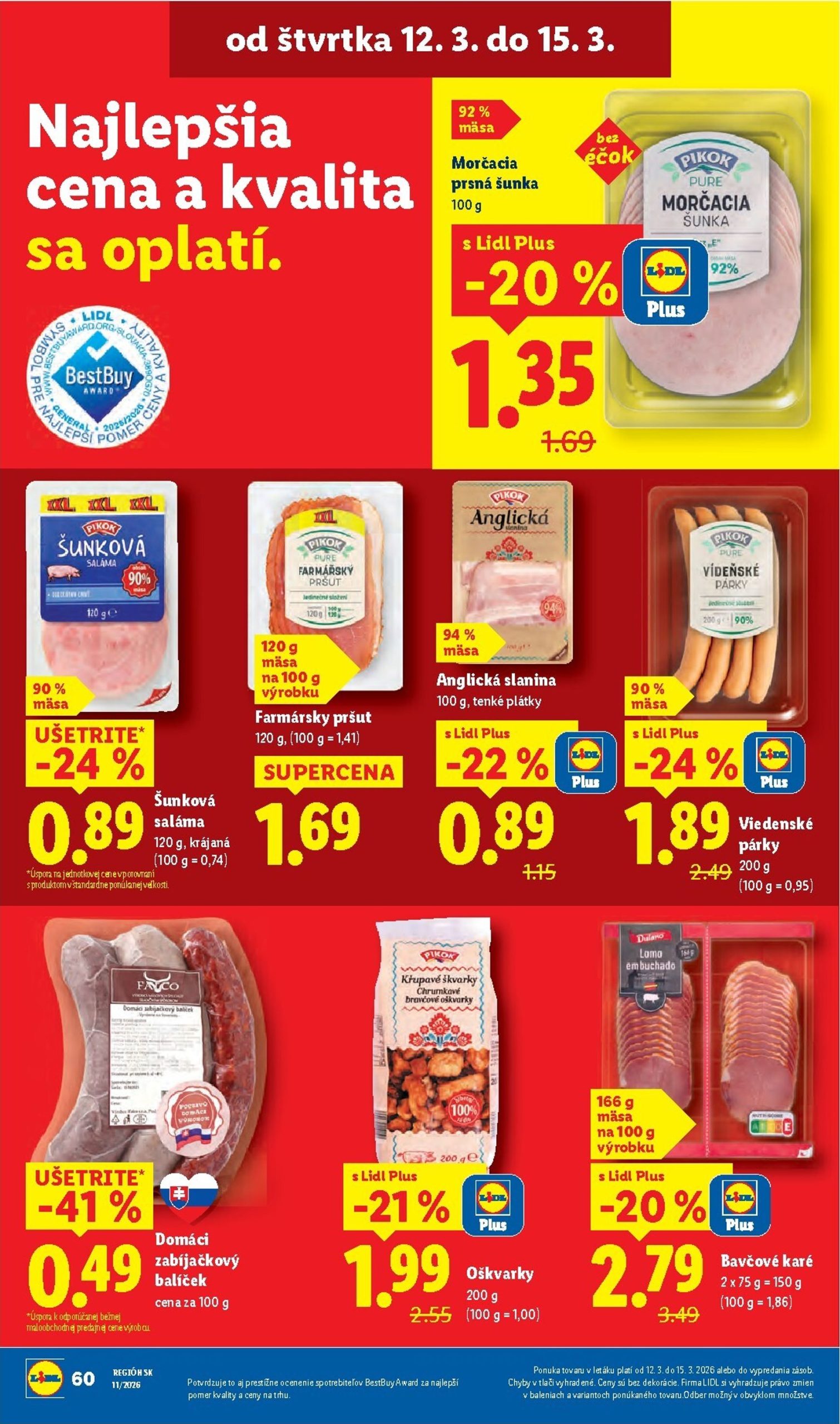 Page 60 of Aktuálny lidl leták platný od pondelka 09.03 do 15.03