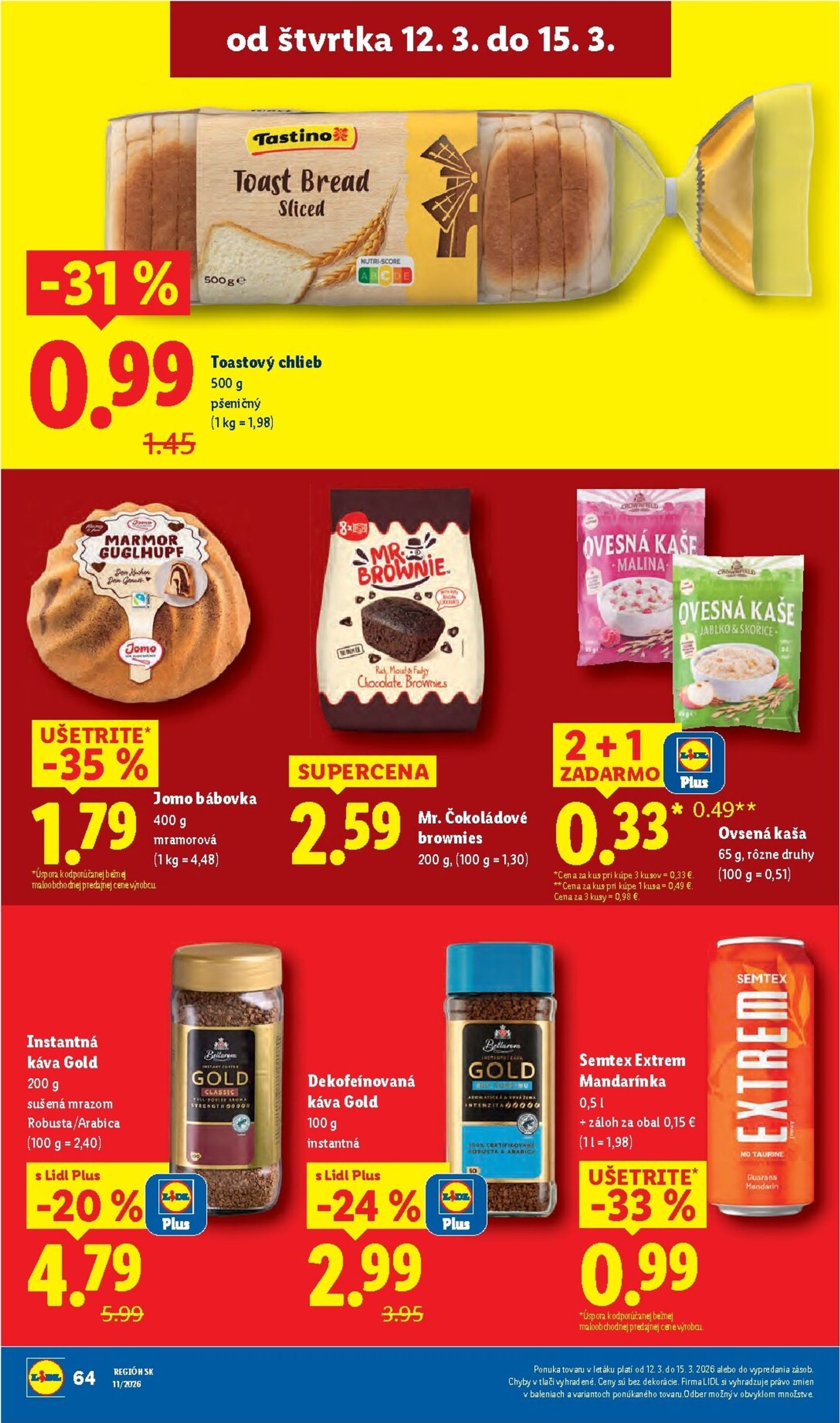 Page 64 of Aktuálny lidl leták platný od pondelka 09.03 do 15.03