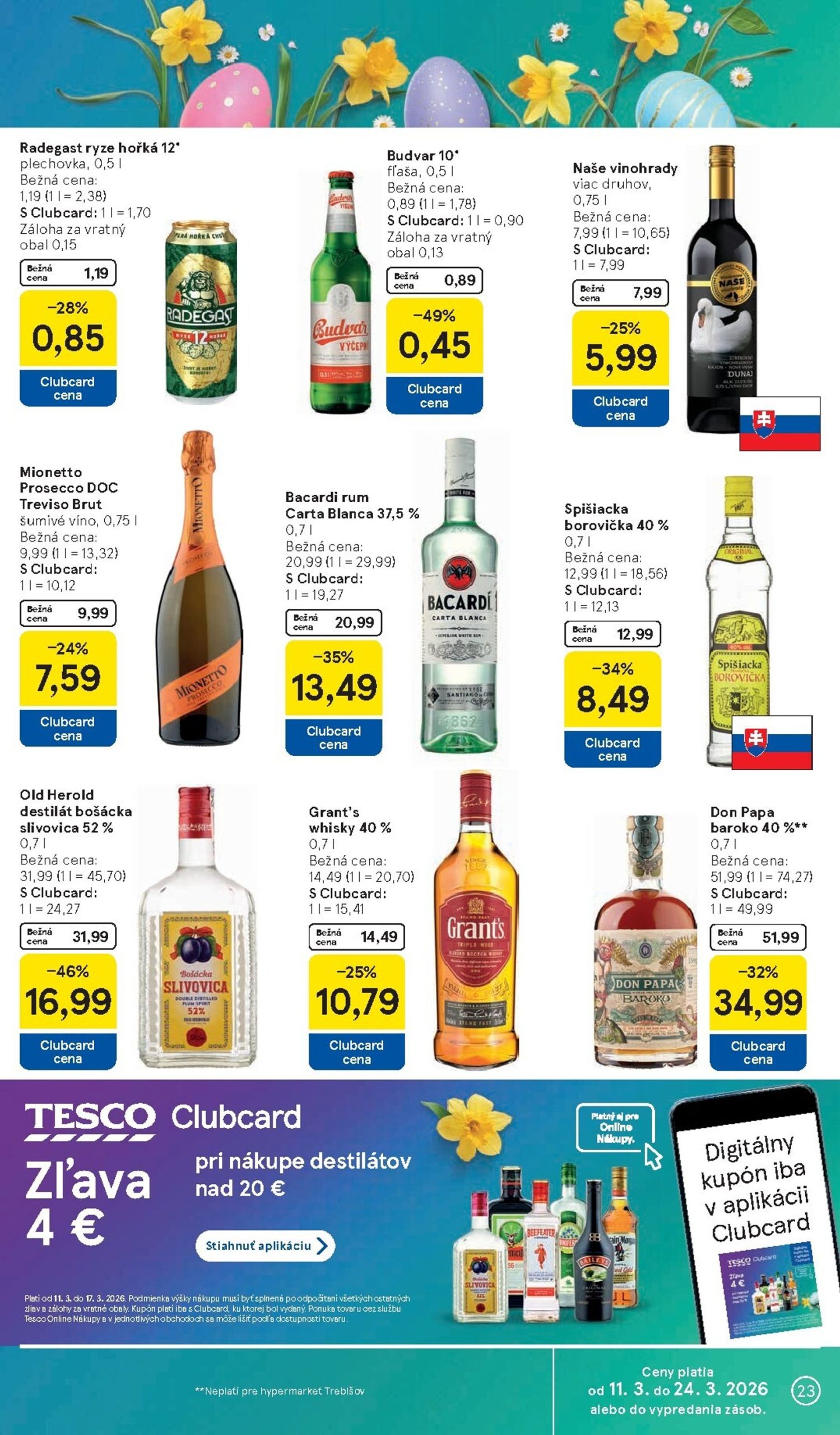 Page 23 of Aktuálny tesco leták platný od stredy 11.03 do 17.03