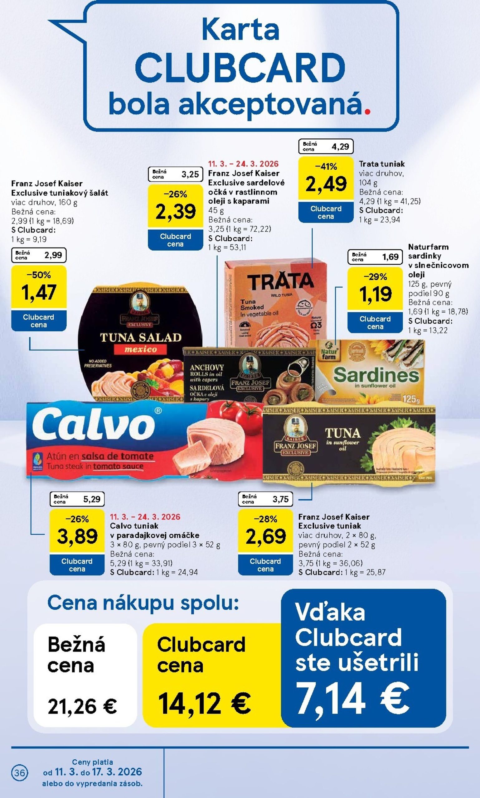 Page 36 of Aktuálny tesco leták platný od stredy 11.03 do 17.03